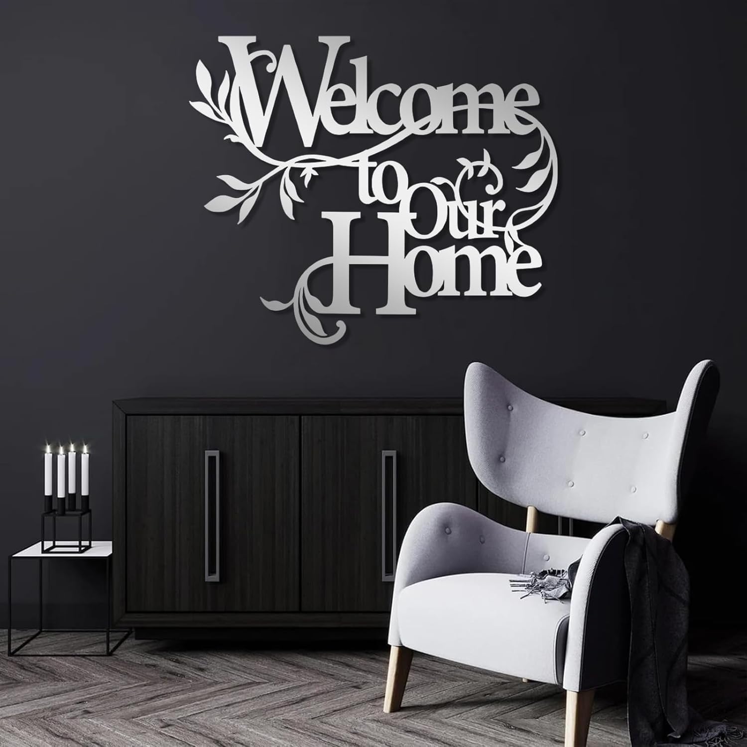Welcome to Our Home Metal Wall Decor Sign