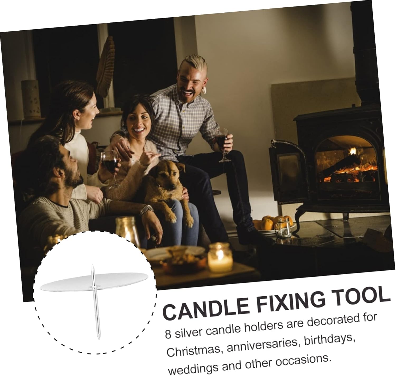 24pcs Iron Candle Holder for Festivals and Celebrations