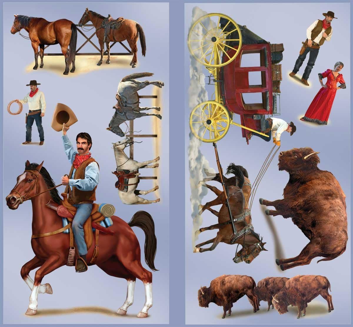 Wild West Character Props Party Accessory 1 Count 9 Pkg