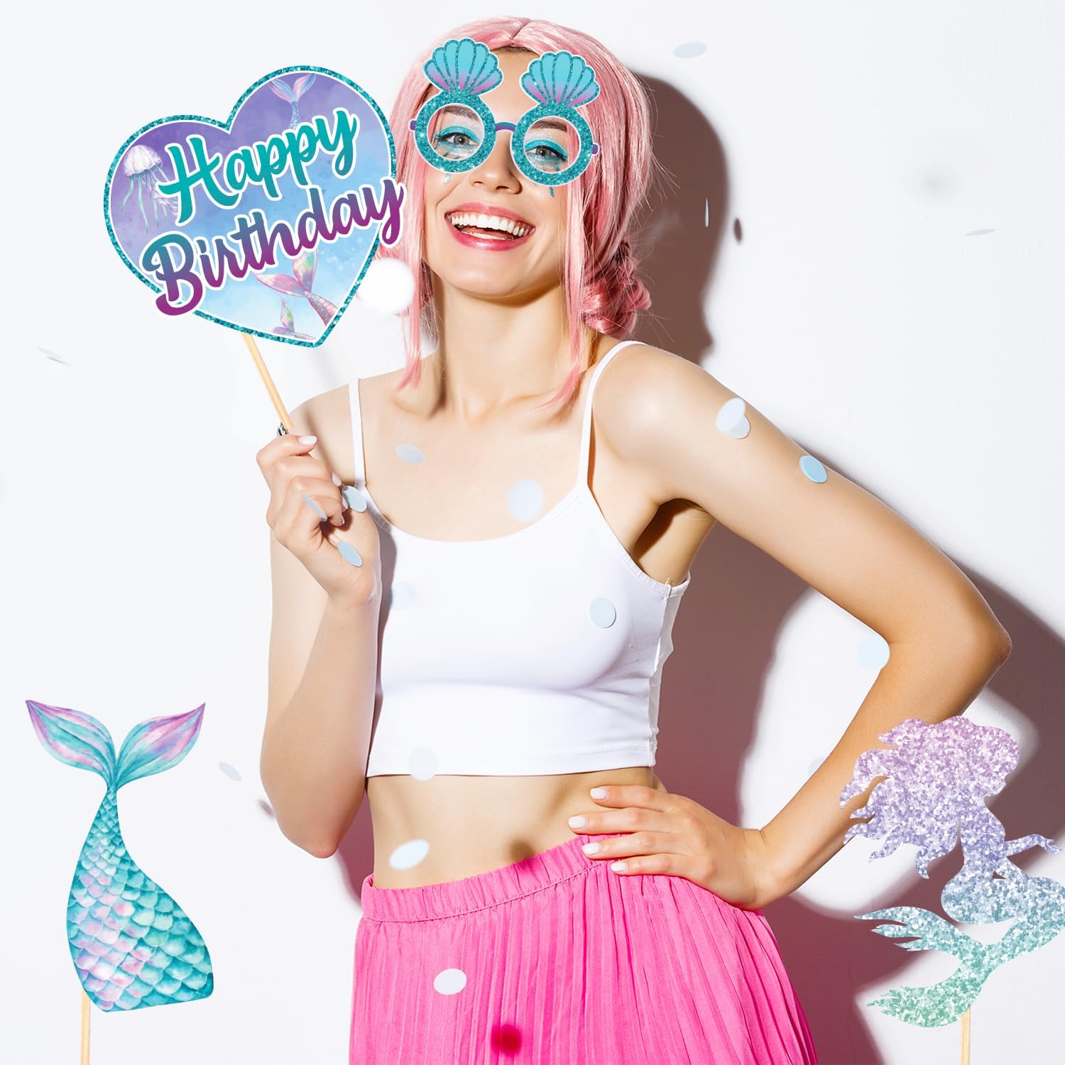 Under The Sea Party Decorations Photo Booth Props Mermaid Theme