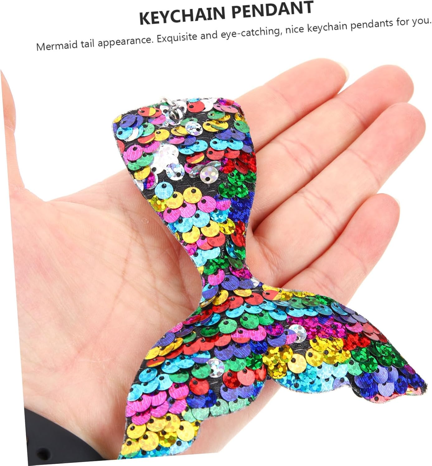 PRETYZOOM 6pcs Mermaid Keychains for Backpacks and Keychain Decor