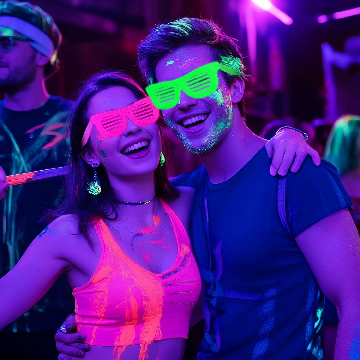 Mega-L 12 Pcs Glow in The Dark Glasses Party Favors