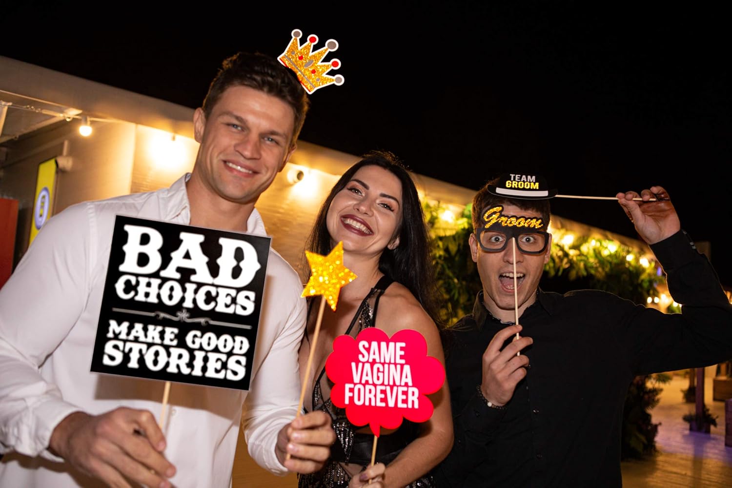 Bachelor Party Photo Booth Props 37 Piece Set