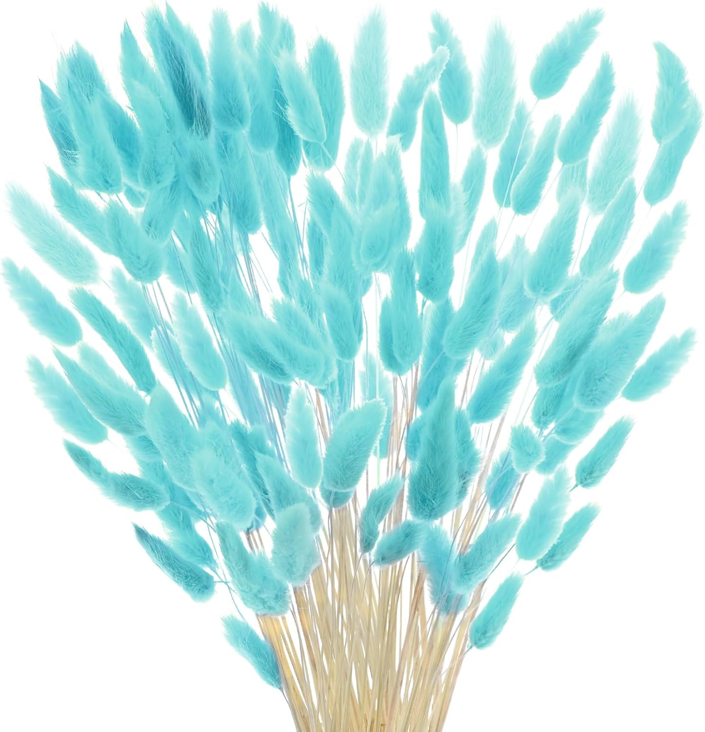 180-Pack Blue Fluffy Bunny Tail Grass Decor