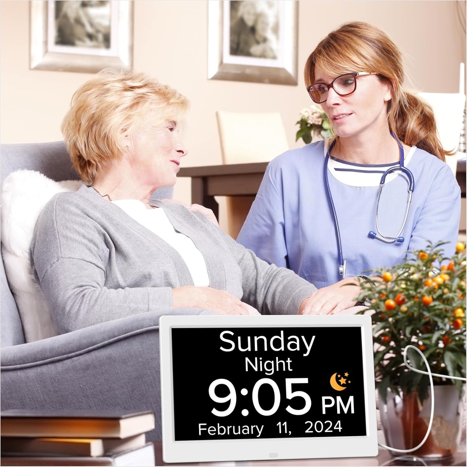 101 Inch Digital Dementia Alarm Clock for Seniors