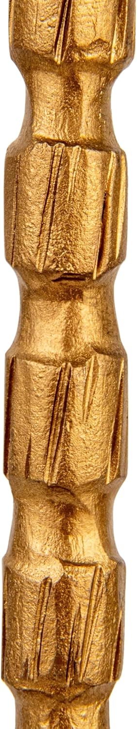 Creative Co-Op 4-Piece Gold Taper Candle Holders