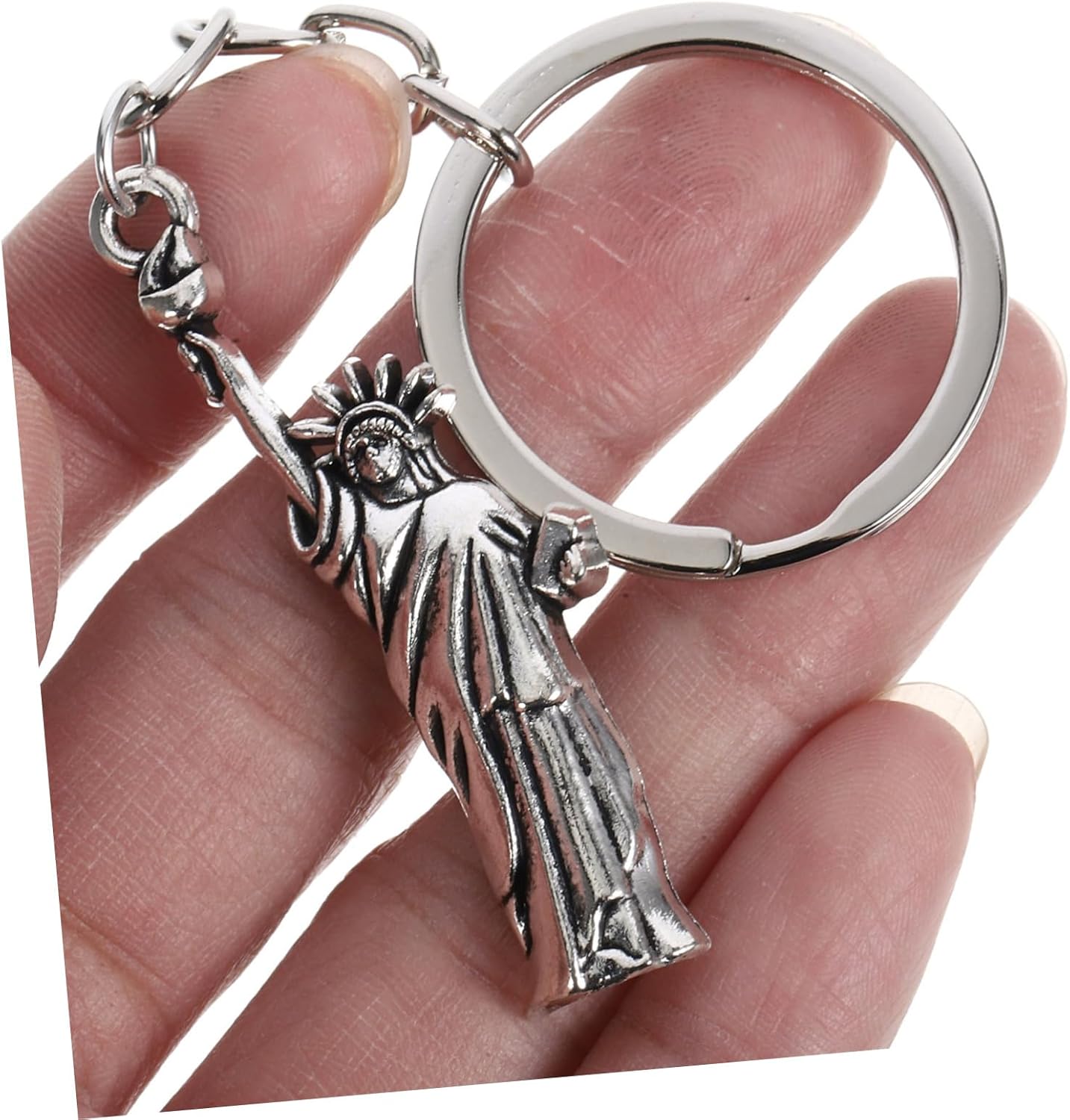 Amosfun 8PCS Statue of Liberty Keychain Set