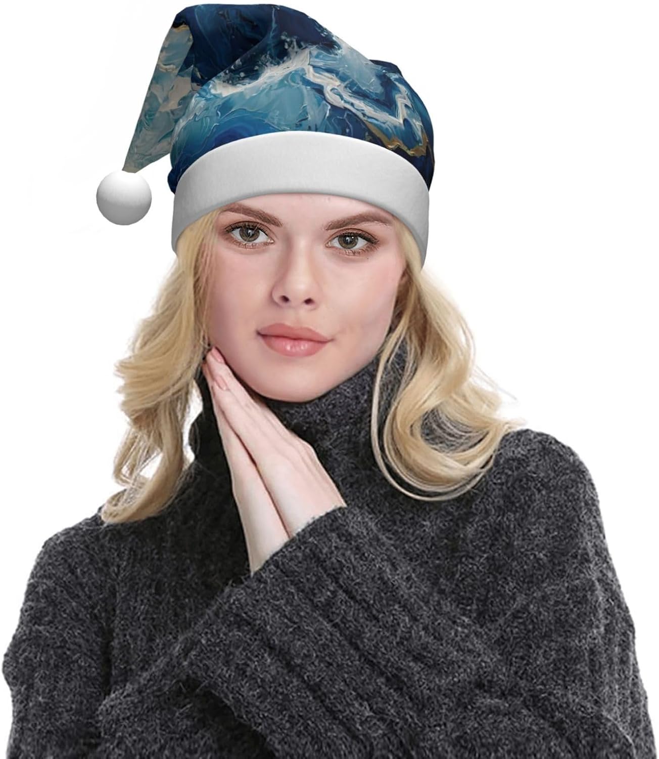 QINZHENG WITHIN THE TIDES Santa Hat Personalized Xmas Gift for Women