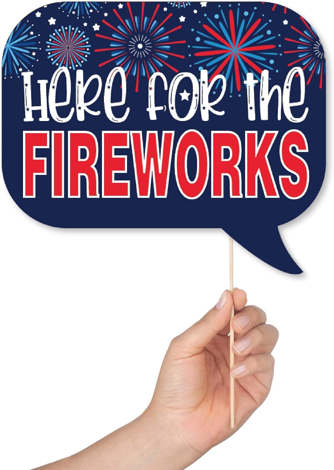 4th of July Photo Booth Props - 41pc Patriotic Party Decor Kit