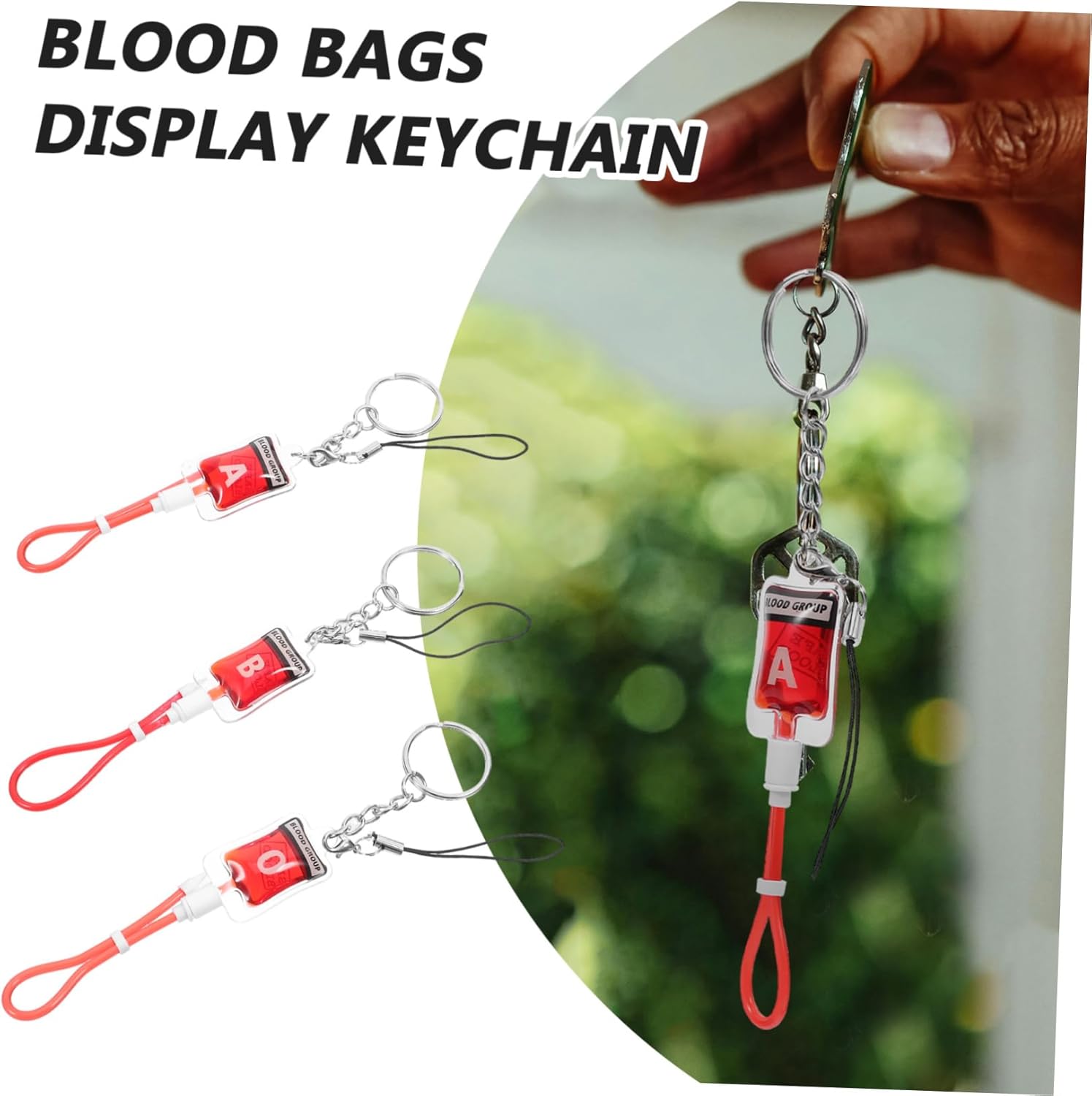 Halloween Blood Keychain Bag Pendant Charm