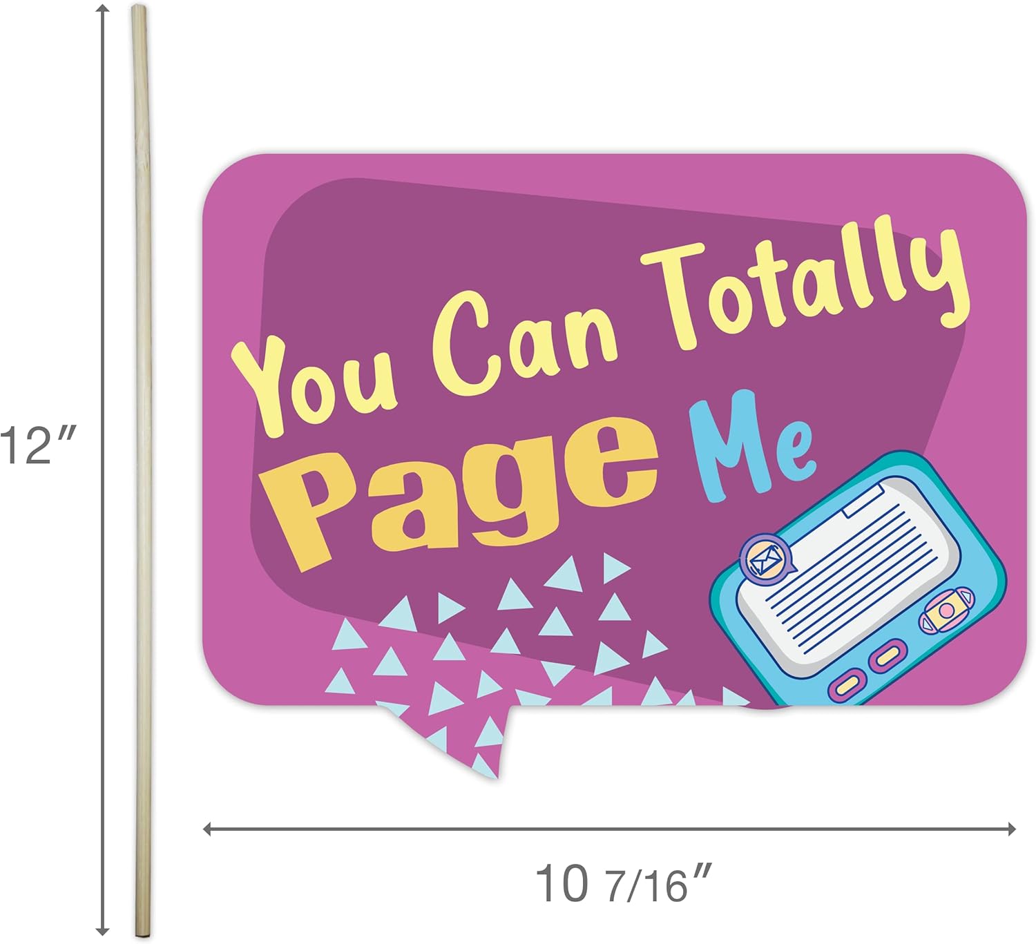 Funny Throwback 90s Photo Booth Props 10pcs