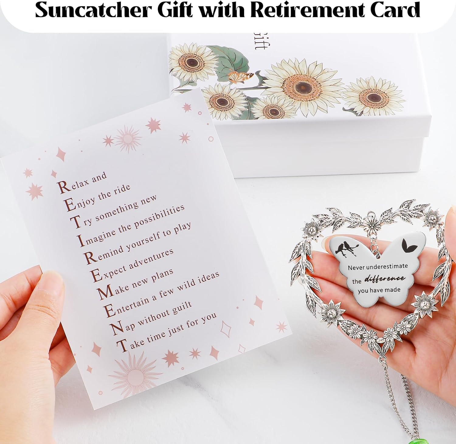 Retirement Gift Sun Catcher Crystal Prism