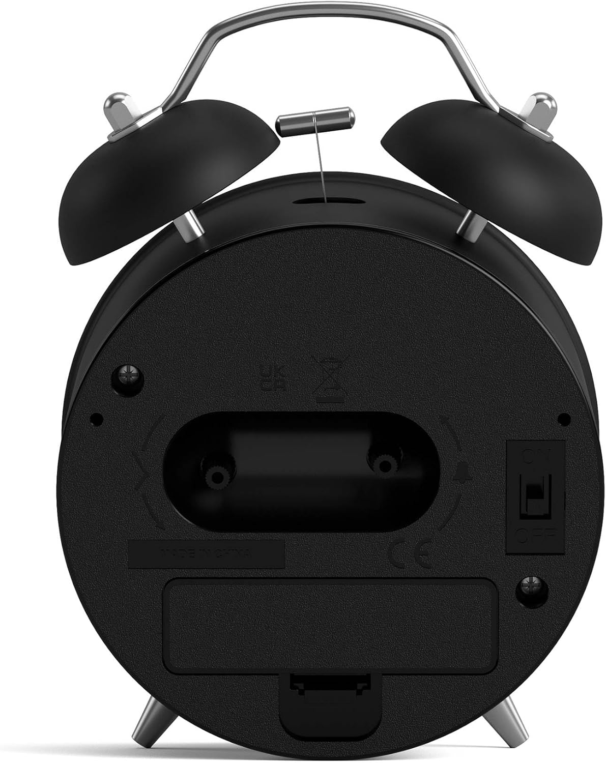 NEWGATE Charlie Bell Echo Alarm Clock Modern Retro Design Black
