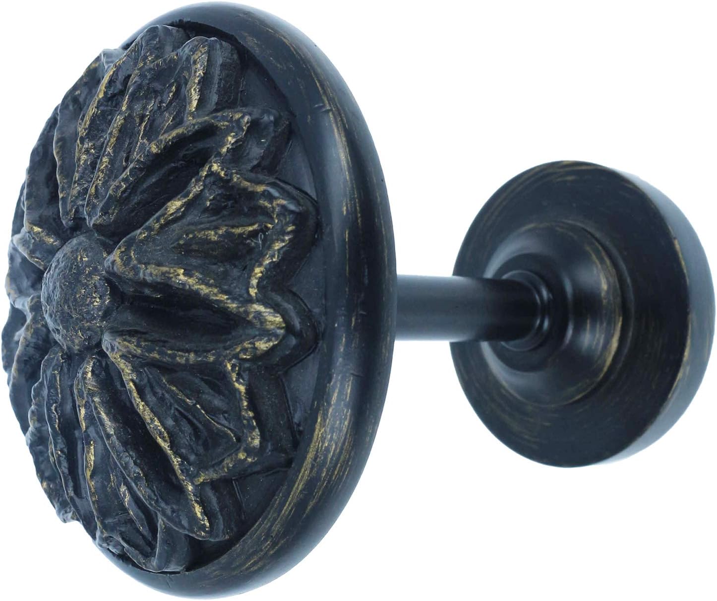 MERIVILLE 2 Pack Burnt Gold Petal Medallion Holdbacks