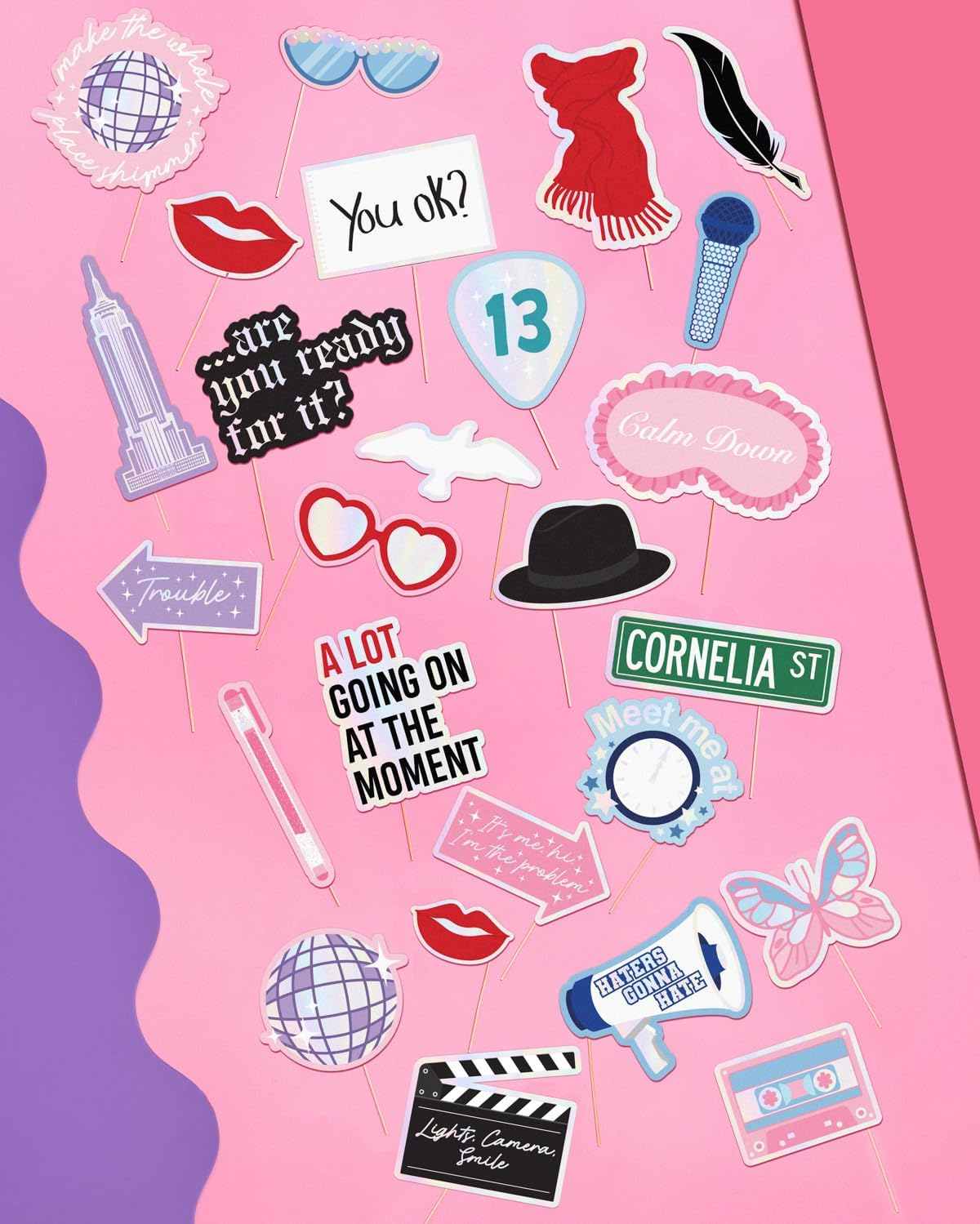Xo Fetti Party Era Photo Props - 26 Count