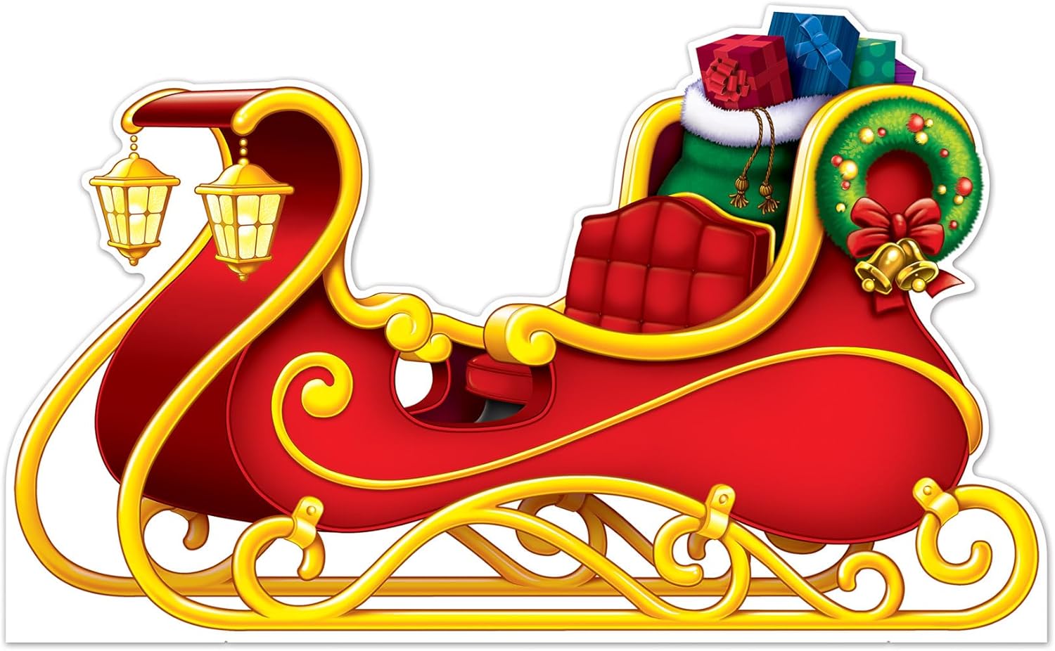 Beistle Santas Sleigh Photo Prop 37 x 510