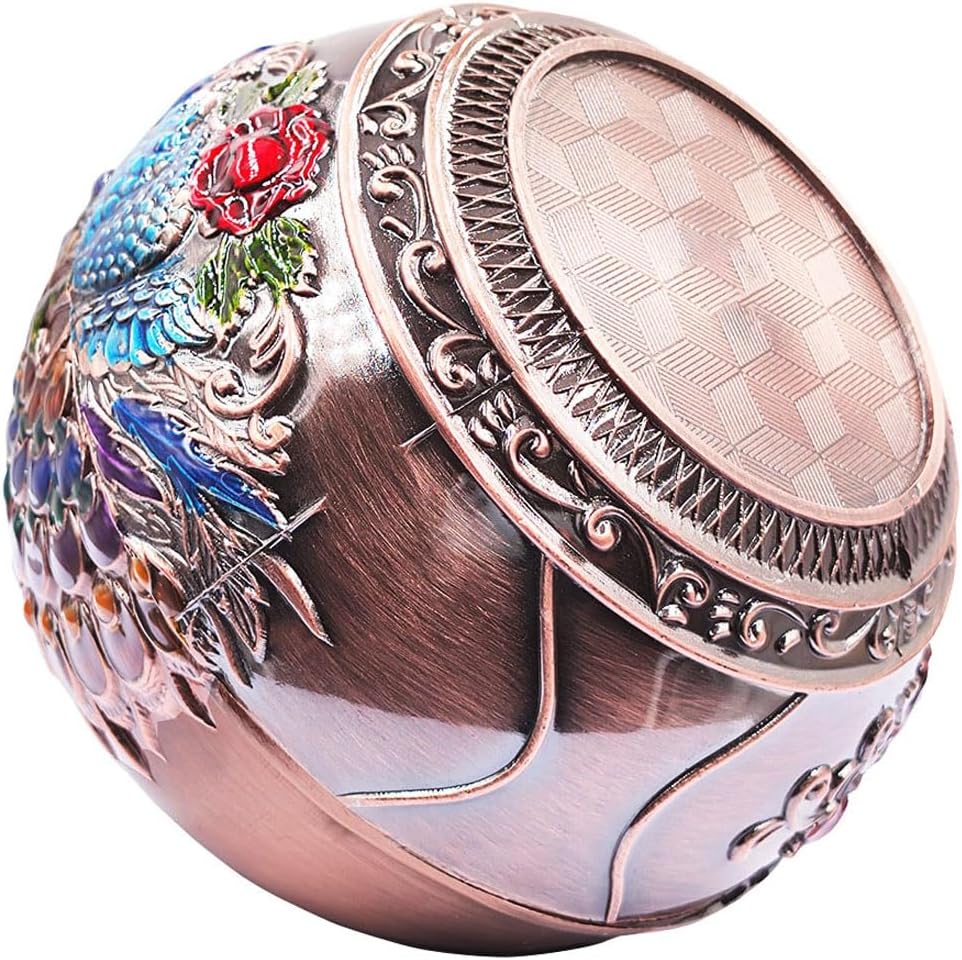 Hourwof Smokeless Ashtray with Lid Copper
