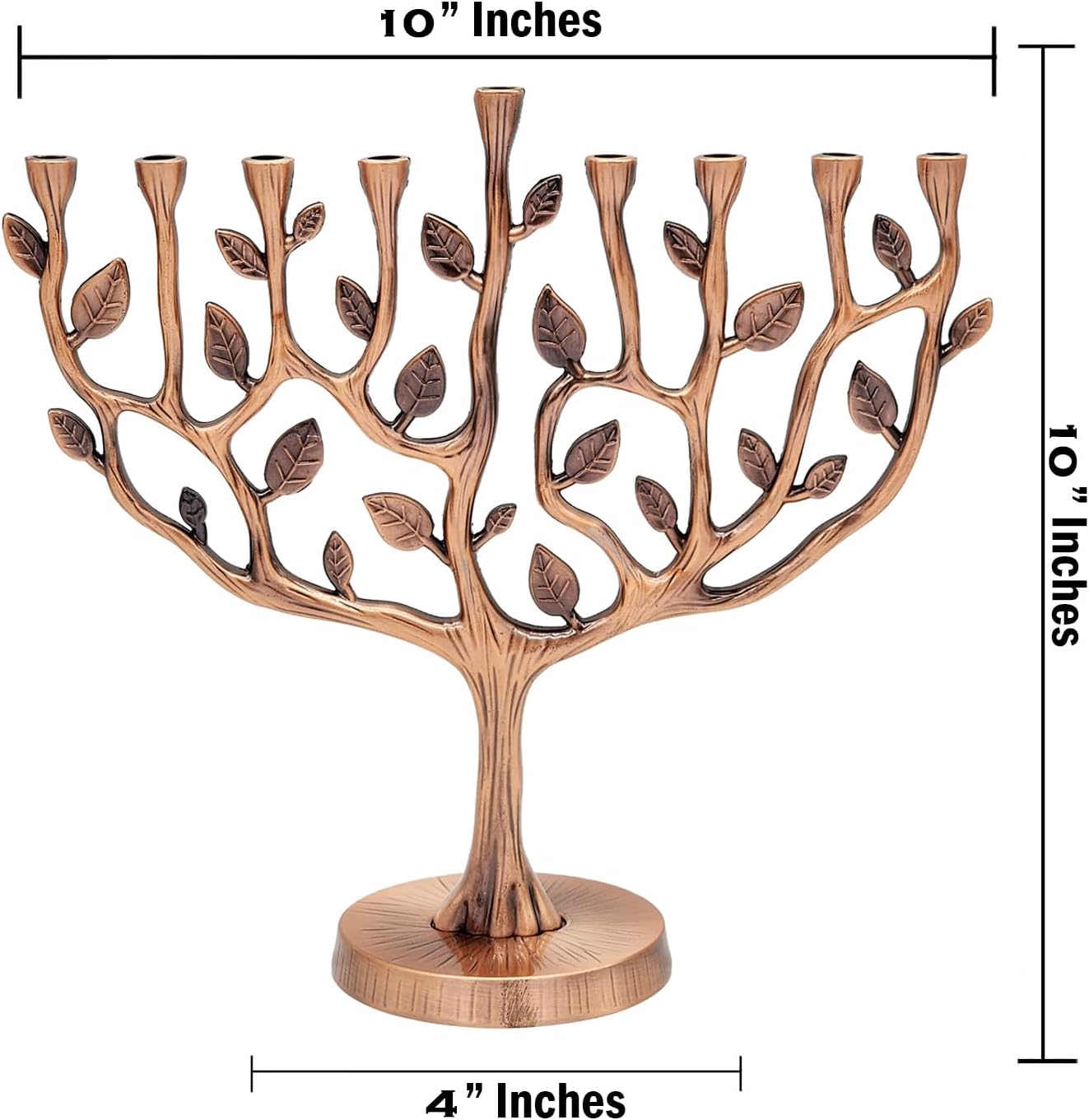 The Dreidel Company Menorah Tree of Life Antique Finish