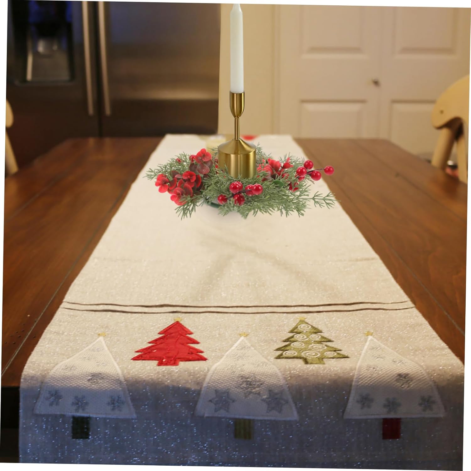 Christmas Candle Wreath for Holiday Decor