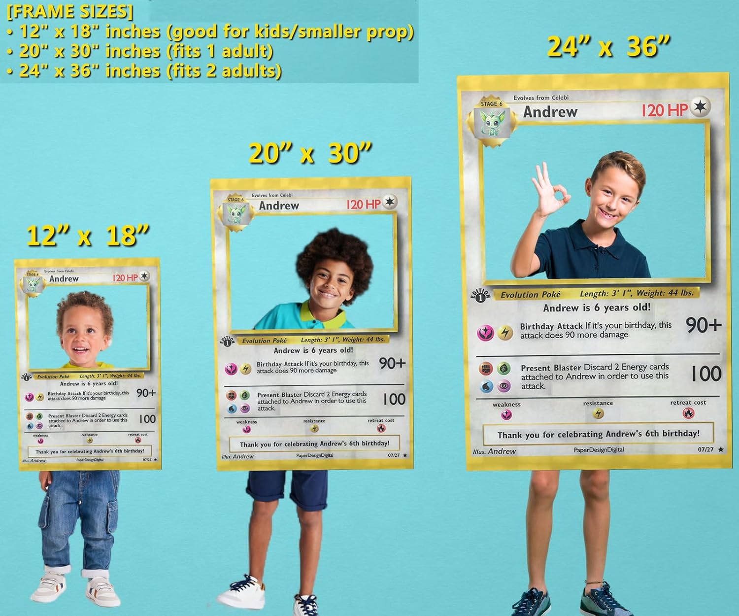 Customized Photobooth for Birthday Parties