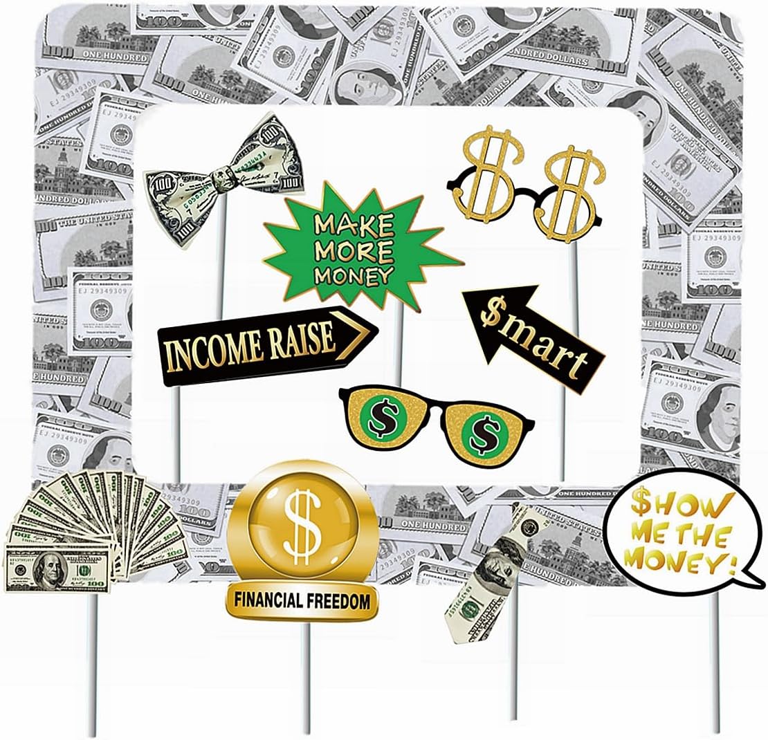 Money Party Inflatable Photo Booth Frame with Props