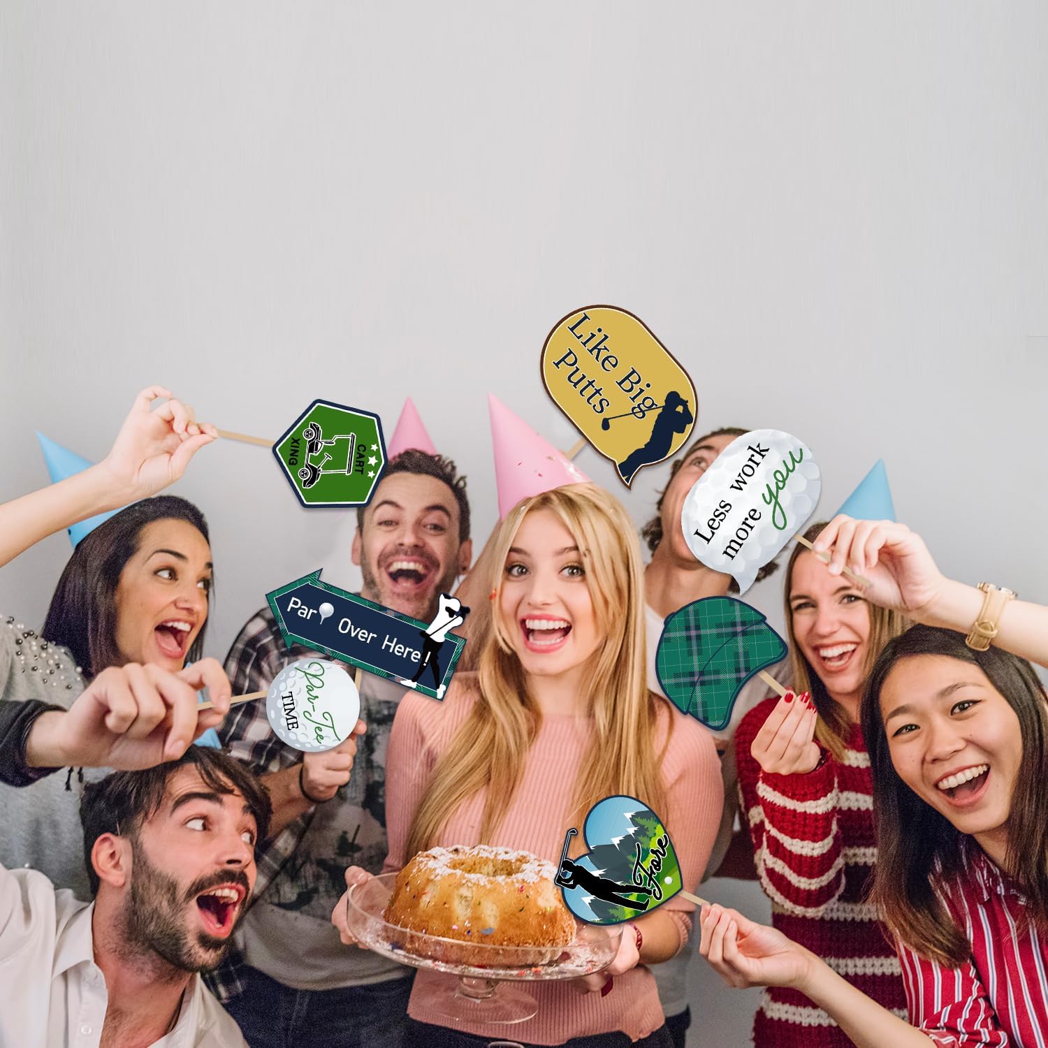 Duormal Golf Party Photo Booth Props Set