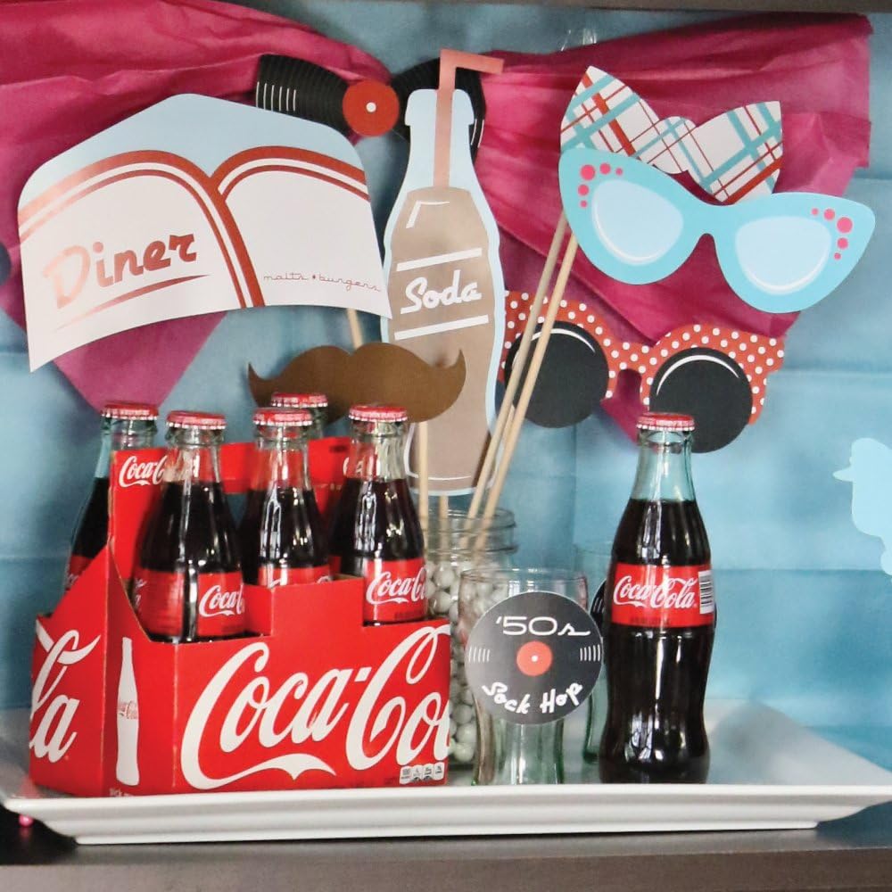 Big Dot of Happiness 1950s Sock Hop Photo Booth Props Kit