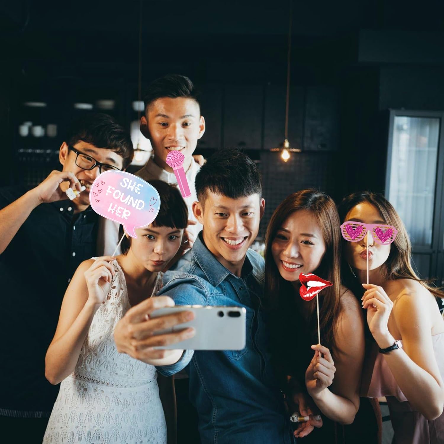 22 Pcs Music Themed Photo Booth Props for Girls Parties