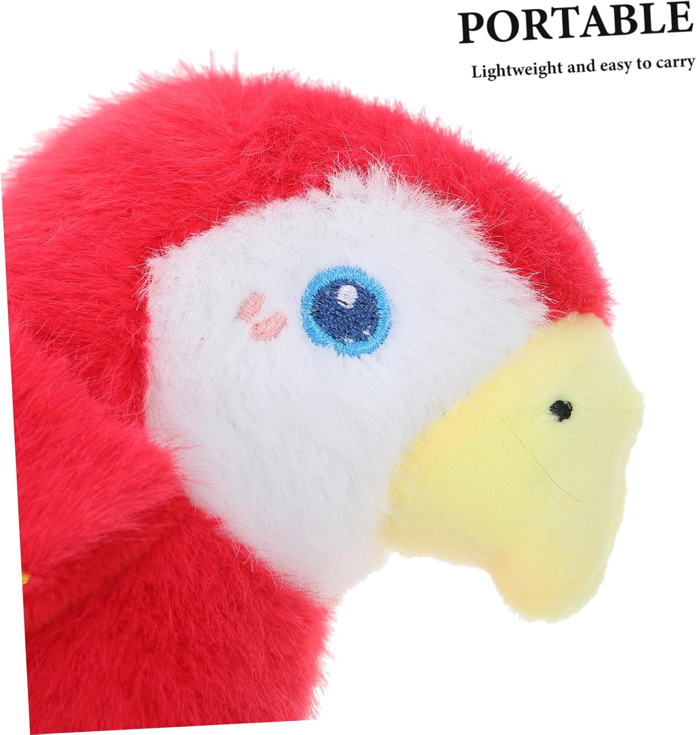 Unomor Soft Parrot Plush Keychain
