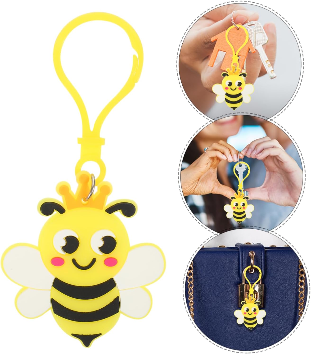 Cute Cartoon Bee Keychain for Party Favors