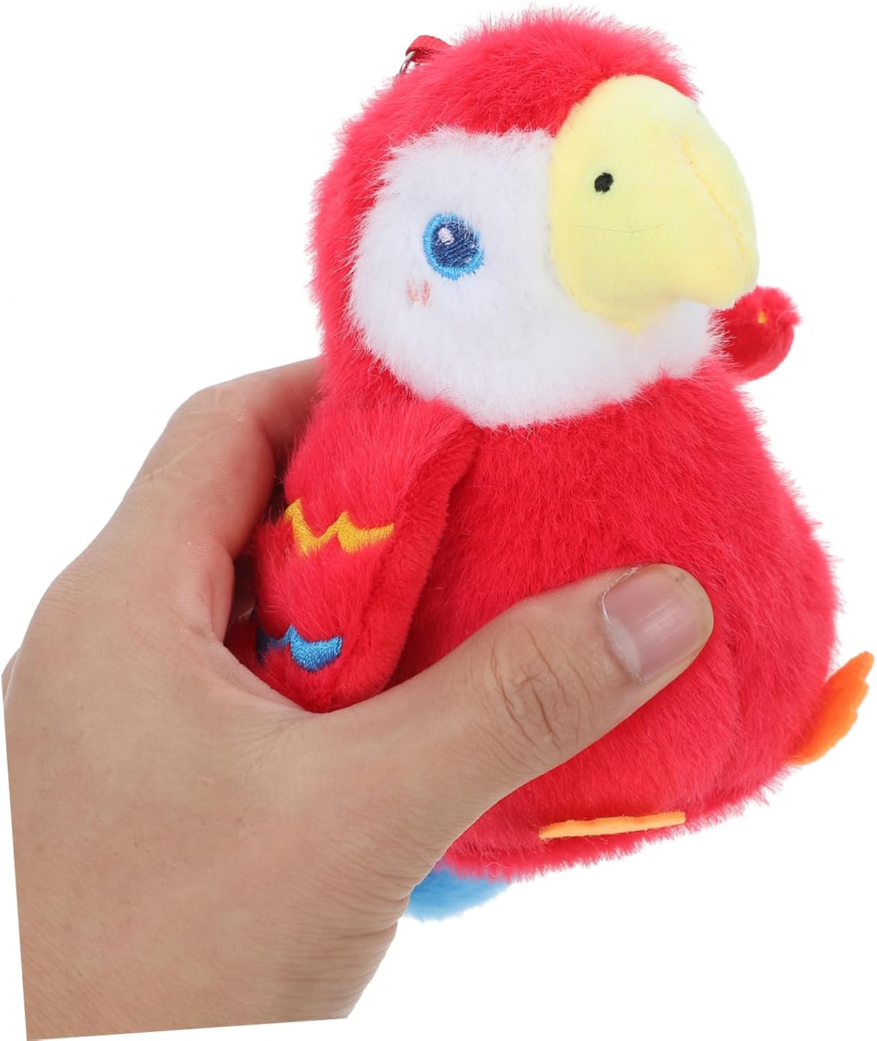 Unomor Soft Parrot Plush Keychain
