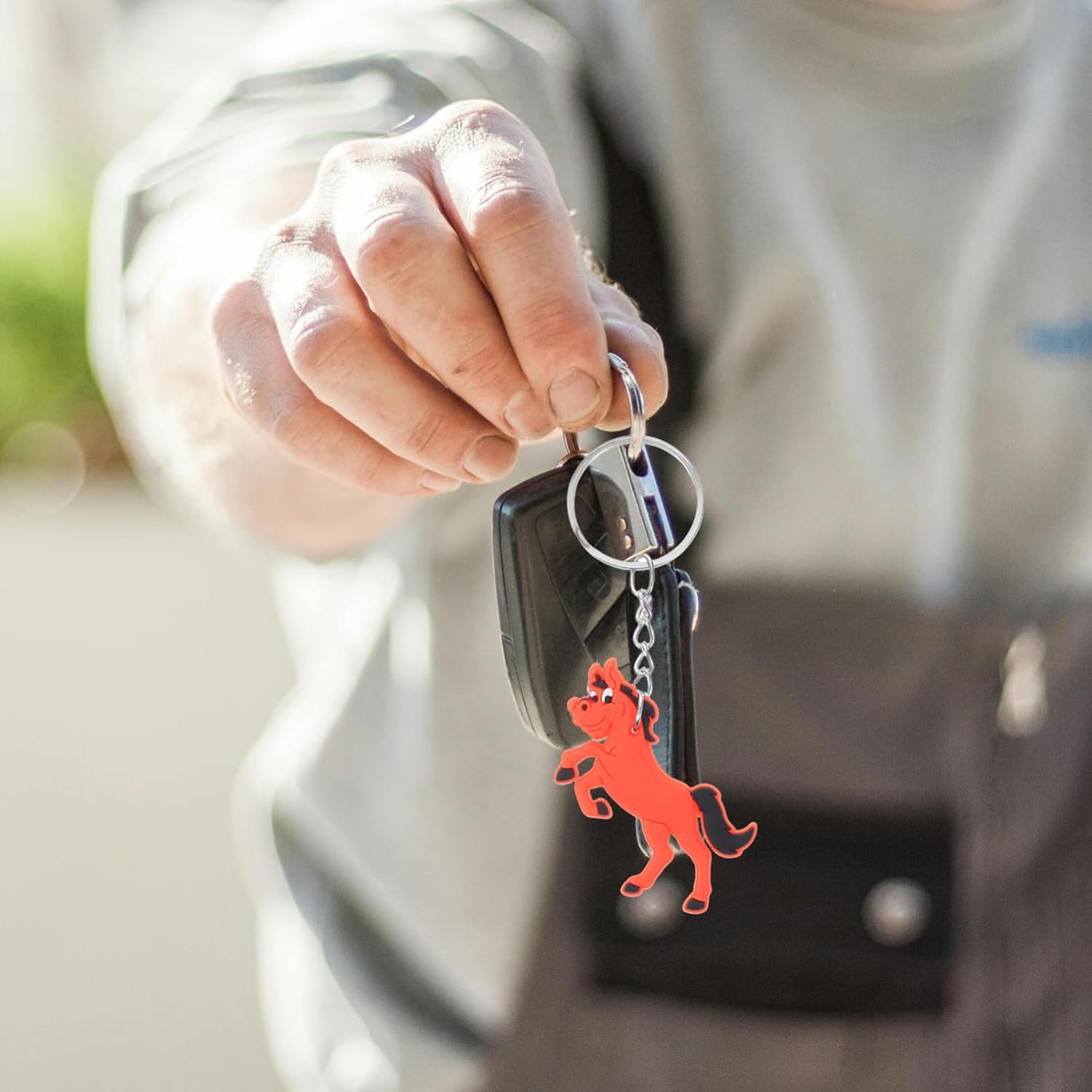 Alipis Cartoon Horse Keychain for Boys Birthday Party Favors