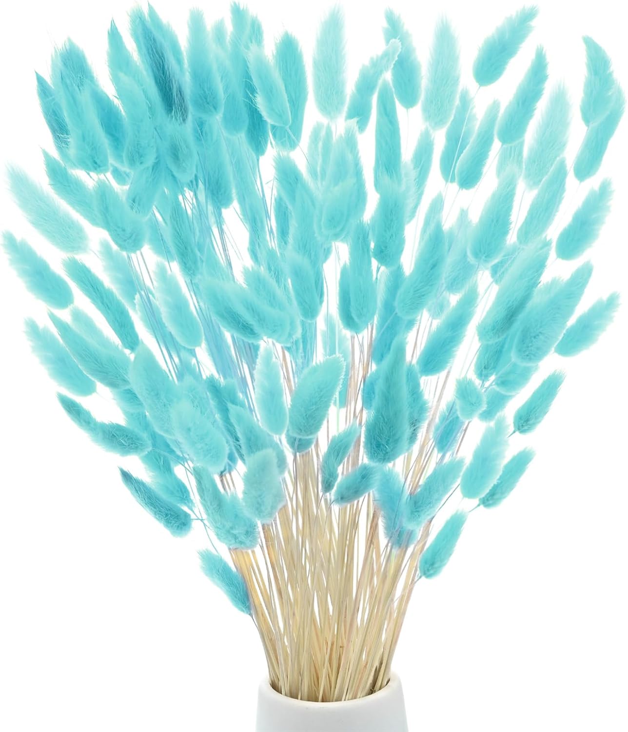 180-Pack Blue Fluffy Bunny Tail Grass Decor