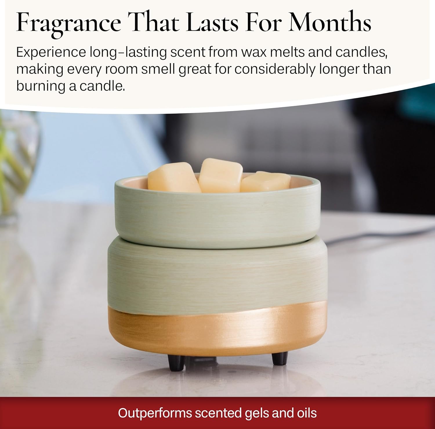 Candle Warmers Etc 2-in-1 Candle and Fragrance Warmer