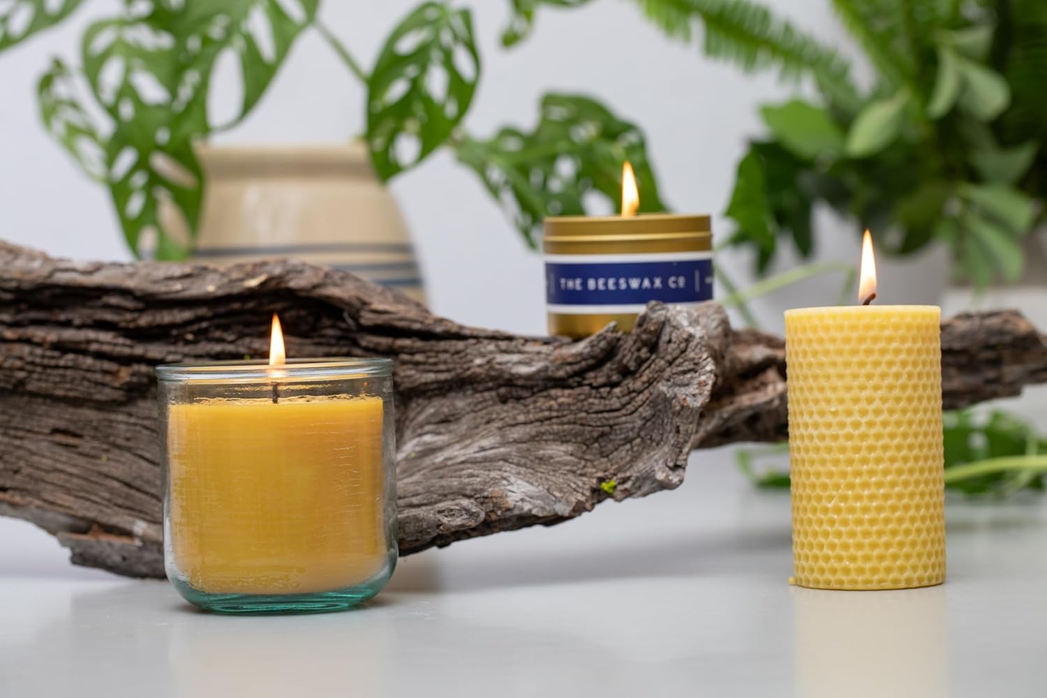 The Beeswax Co Southwest Travel Candle Tin - Natural Honey Scented 4oz