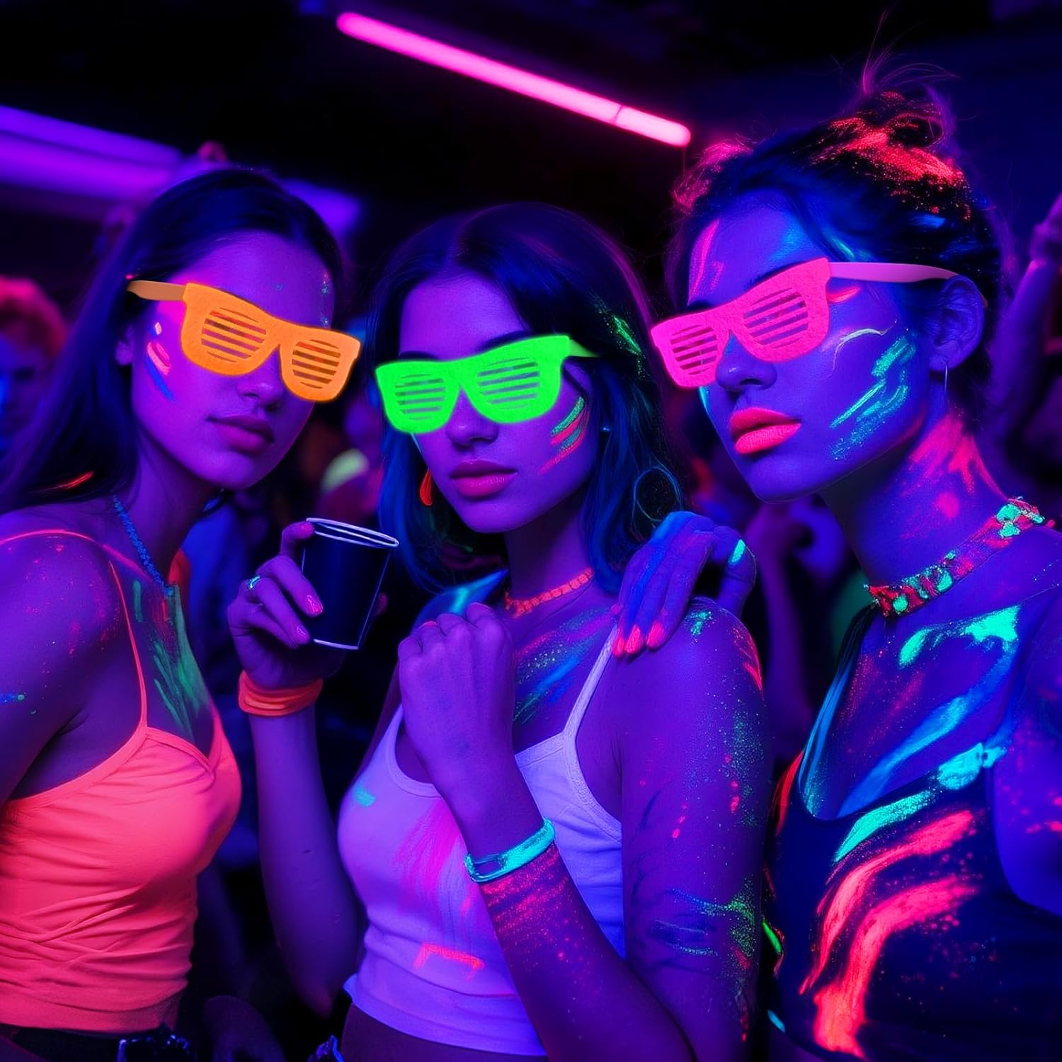 Mega-L 12 Pcs Glow in The Dark Glasses Party Favors