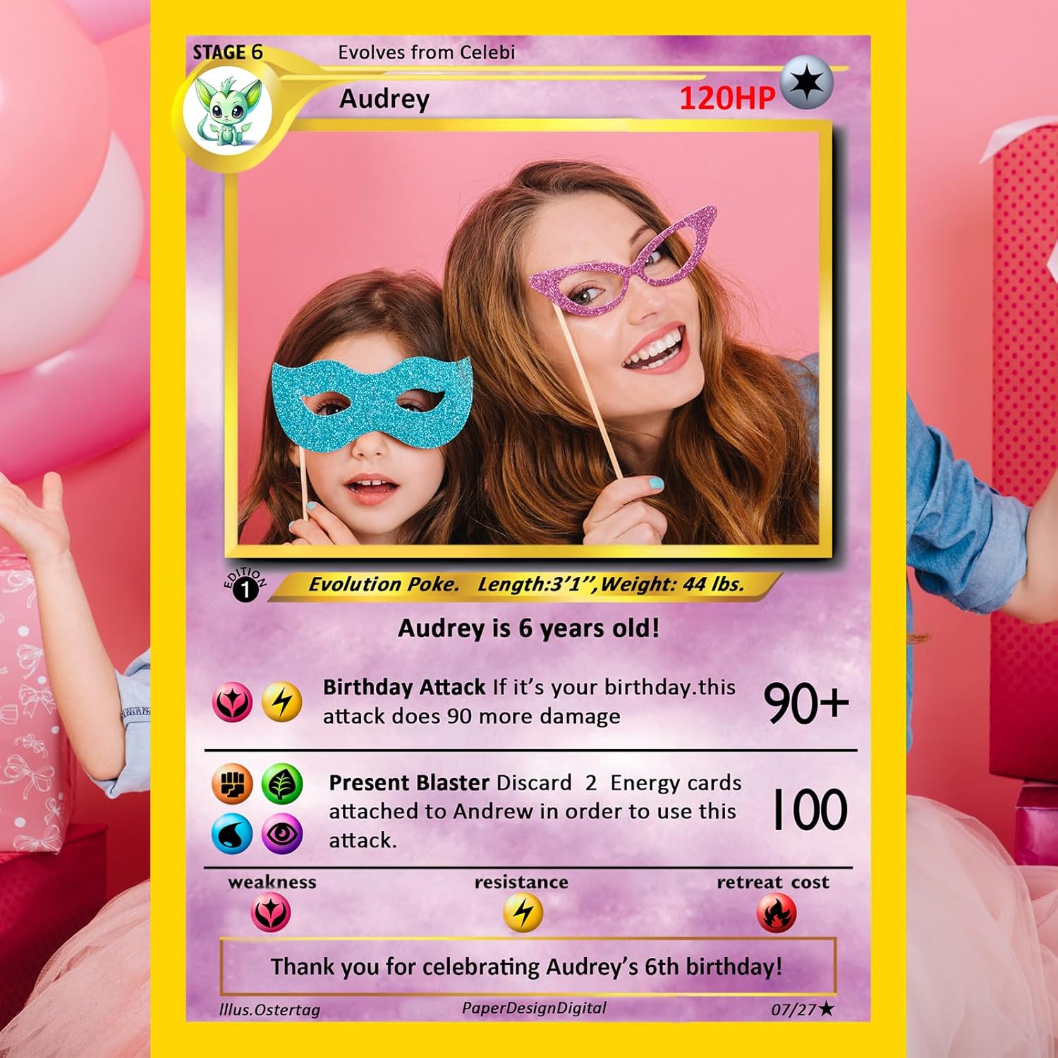 Customized Photobooth for Birthday Parties