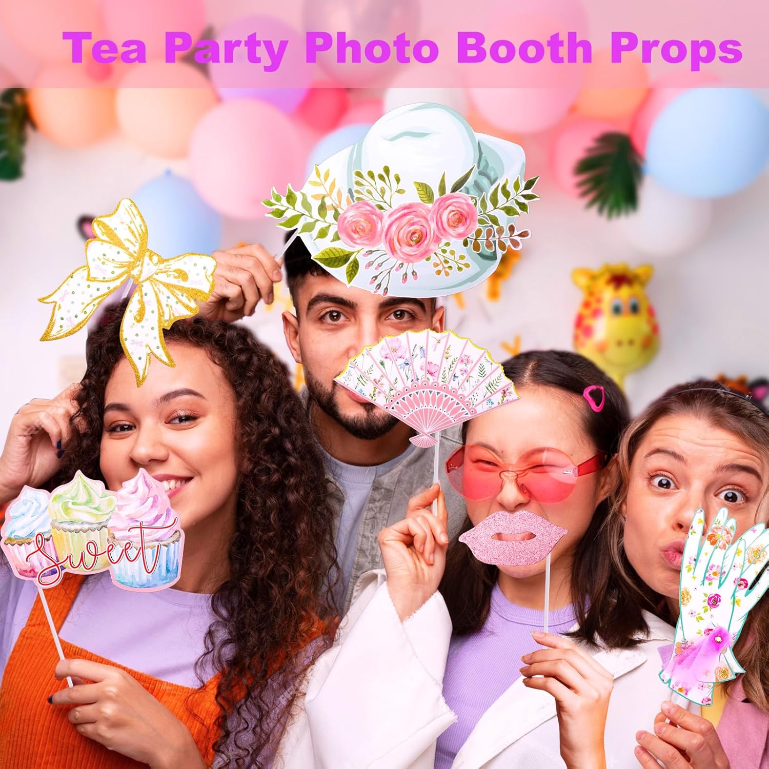 Mity Rain 14 Pcs Tea Party Decorations