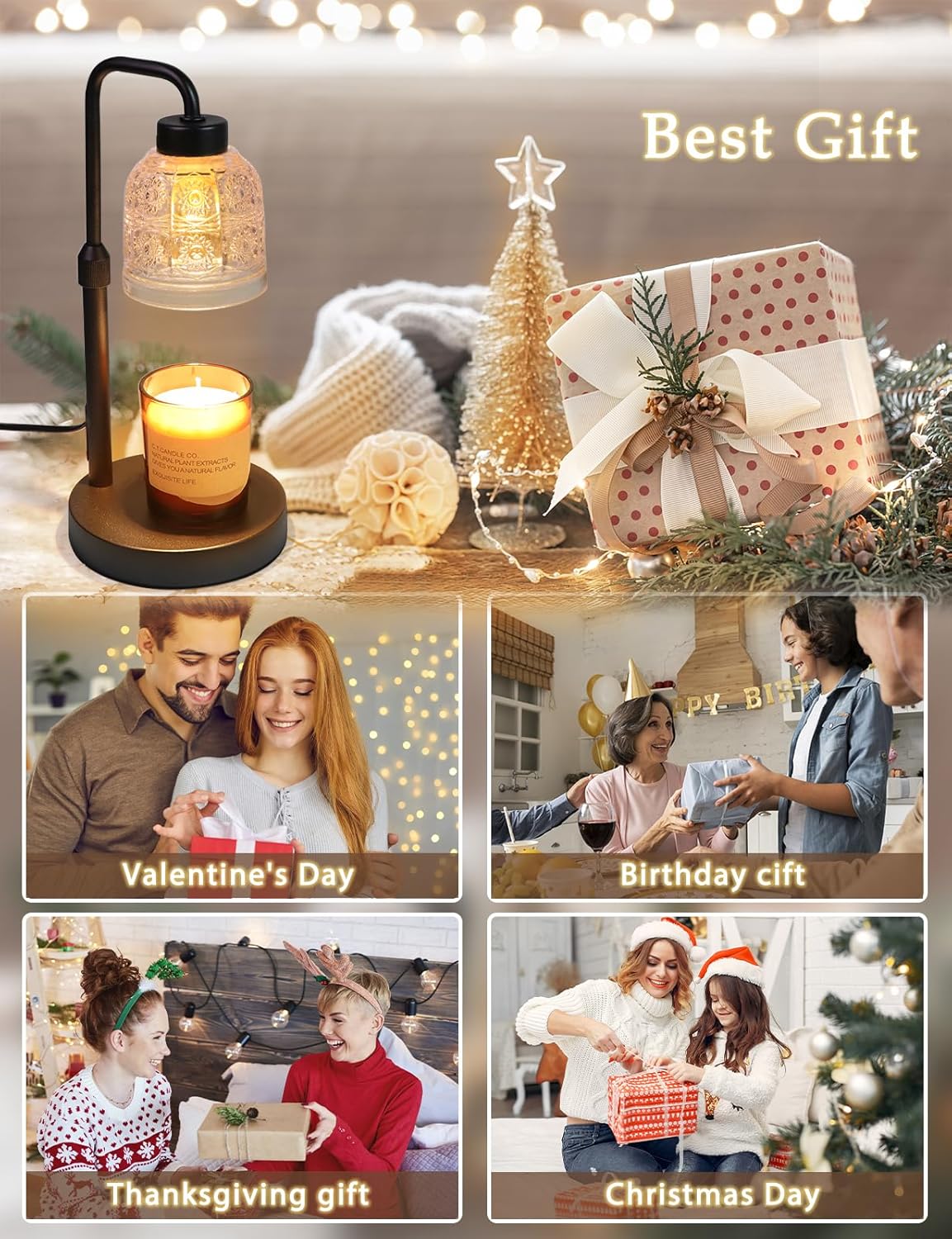 Yohonk Candle Warmer Lamp with Timer Dimmable