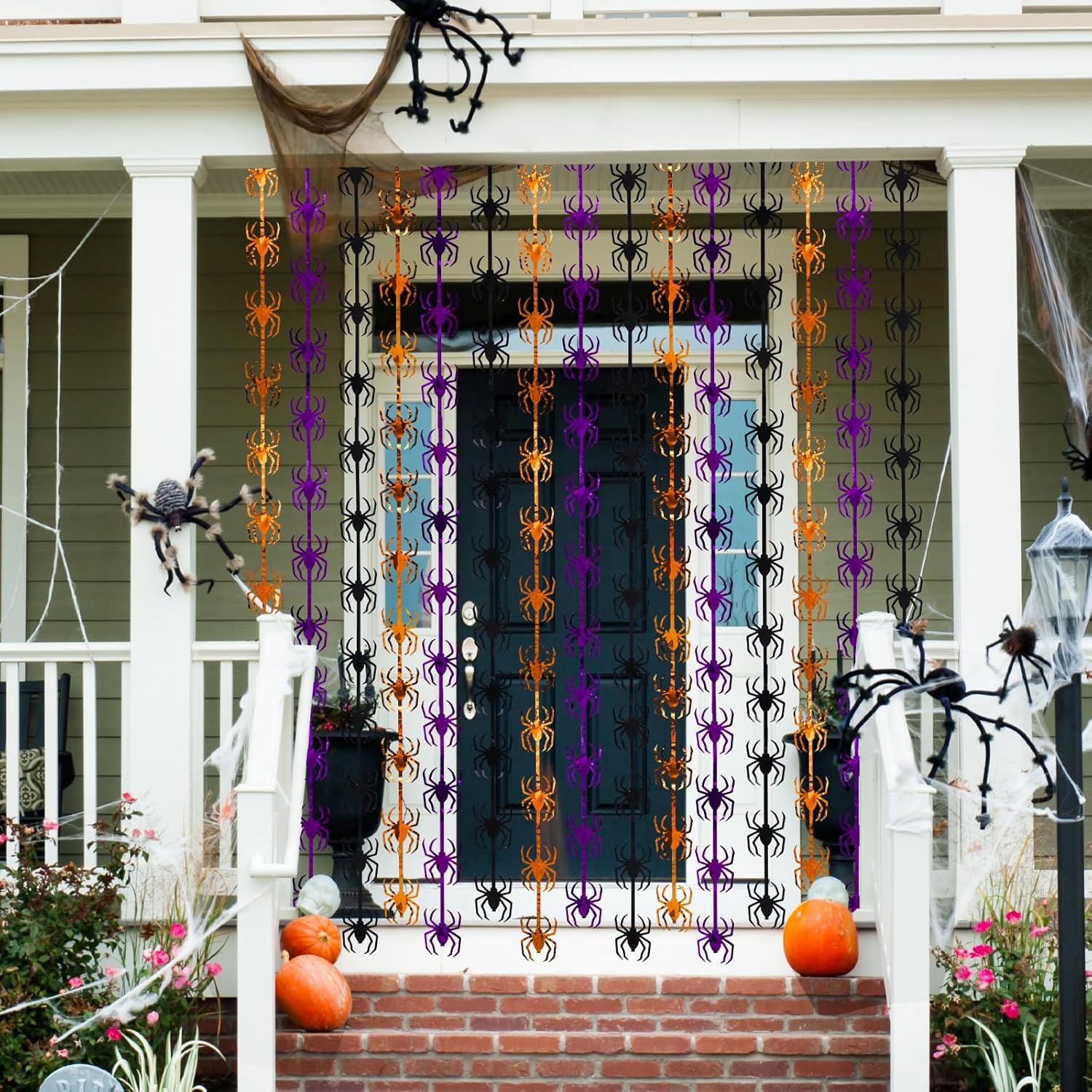 Halloween Decor Tinsel Curtain Set 2 Pack