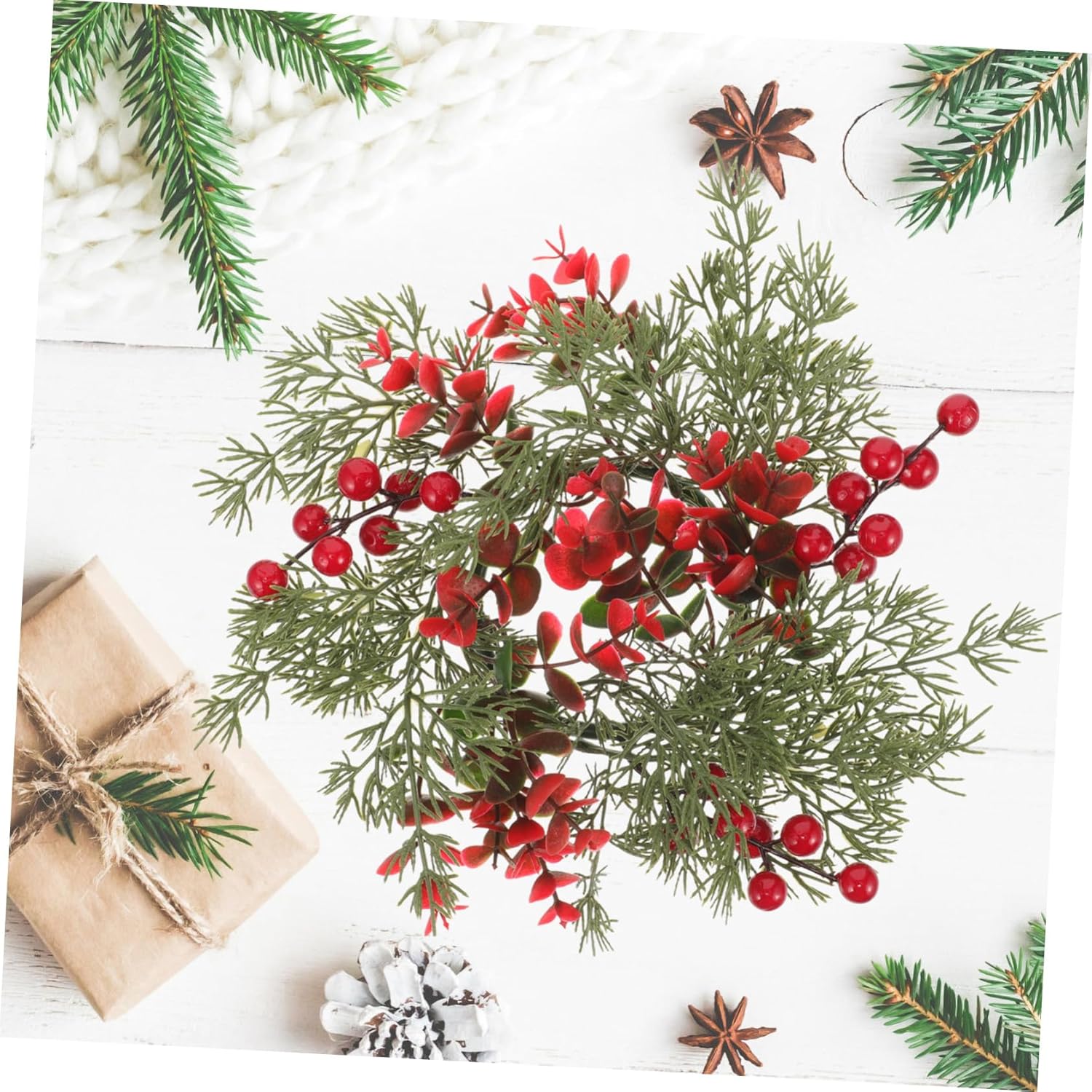 Christmas Candle Wreath for Holiday Decor