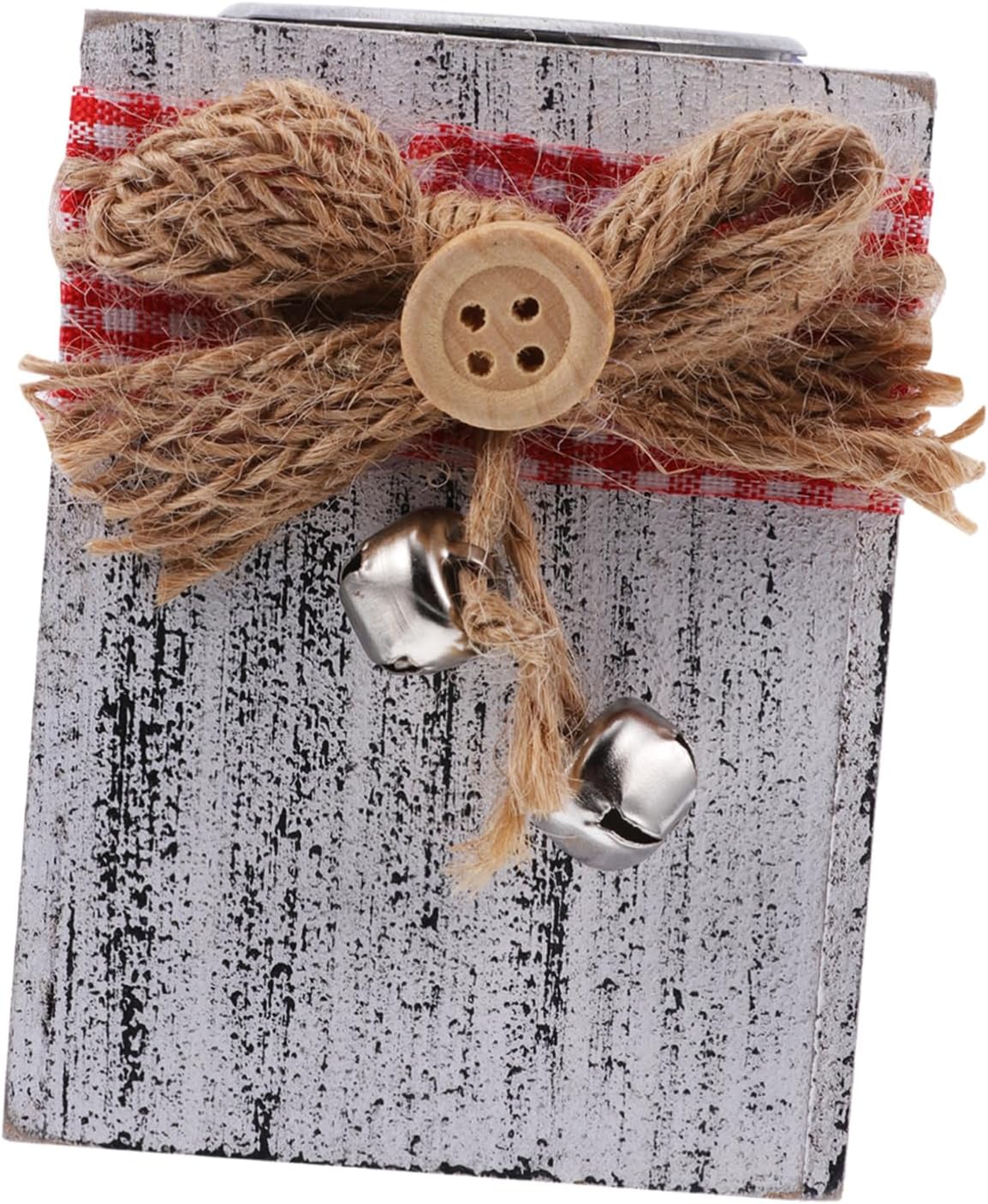 MAGICLULU Christmas Candle Holder Wooden Decor for Holiday Tables