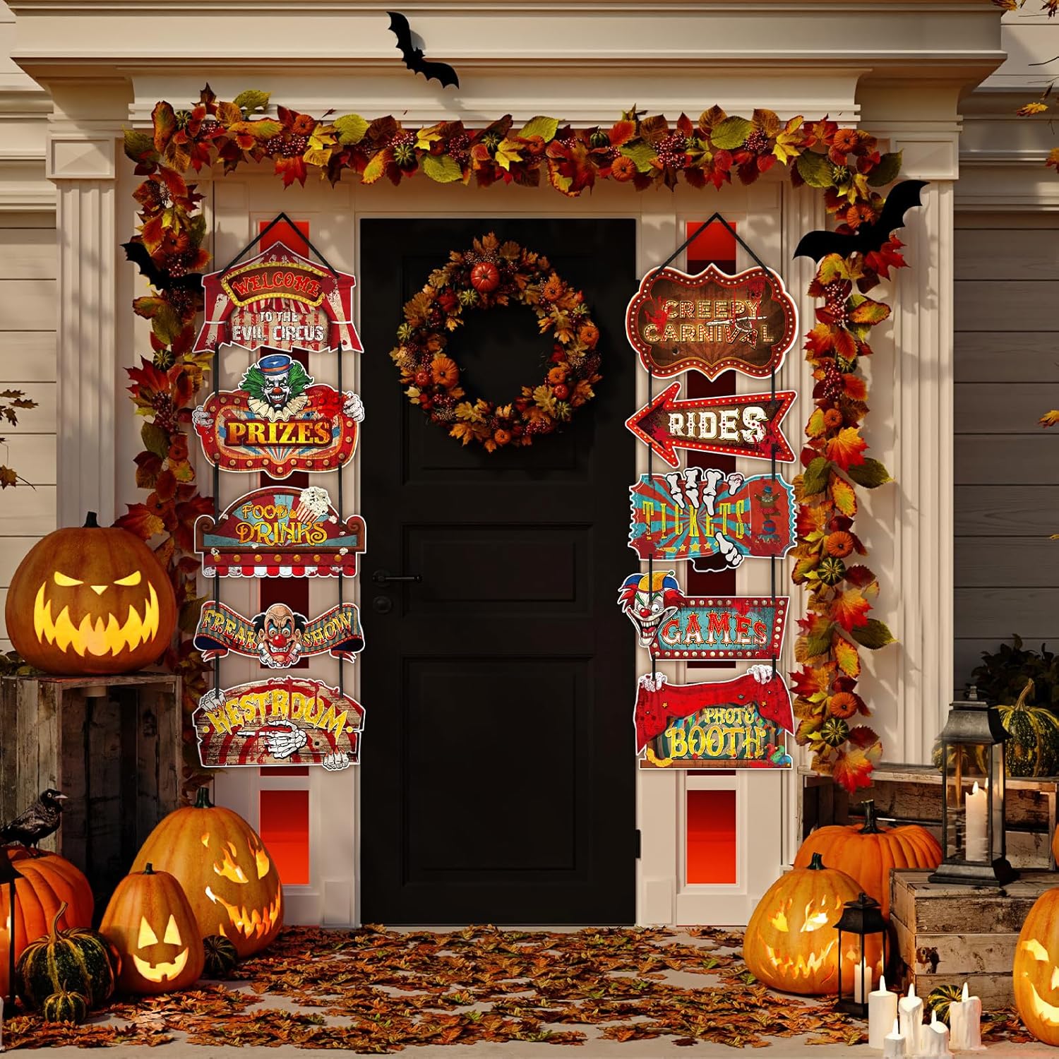 Blulu 21 Pcs Halloween Party Decorations