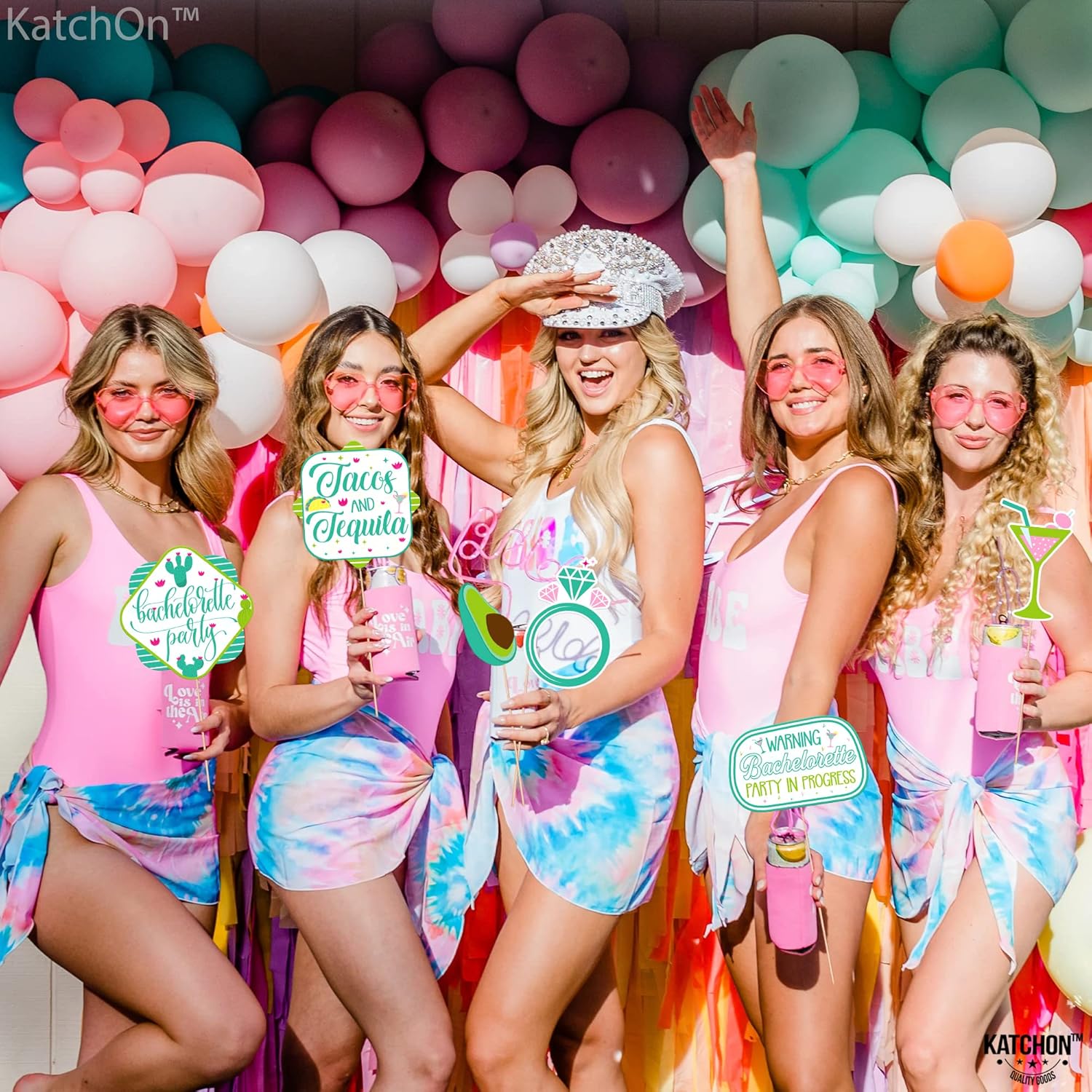 KatchOn Bachelorette Photo Booth Props Pack of 35