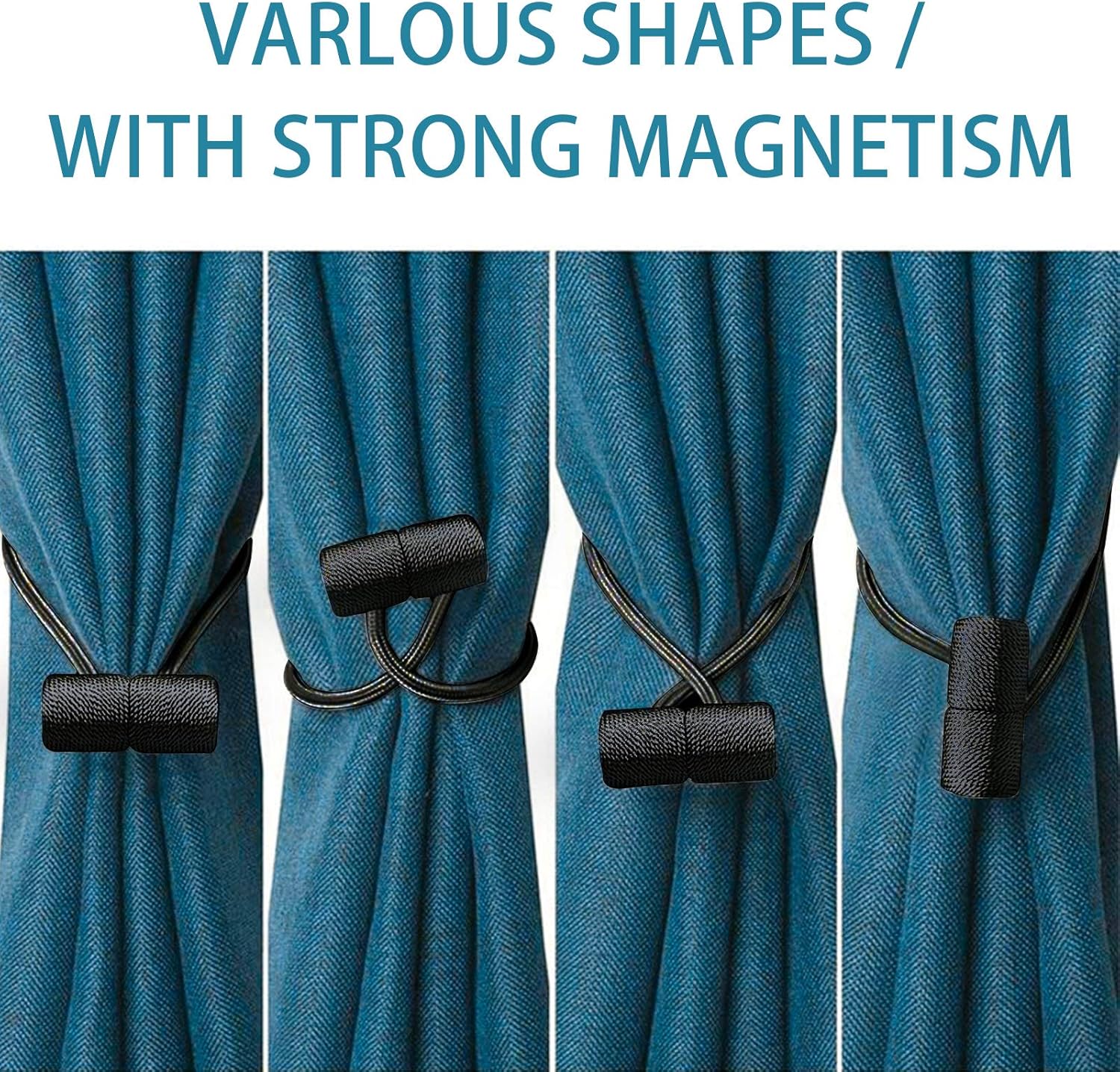Modern Curtain Tiebacks with Strong Magnetic Hold