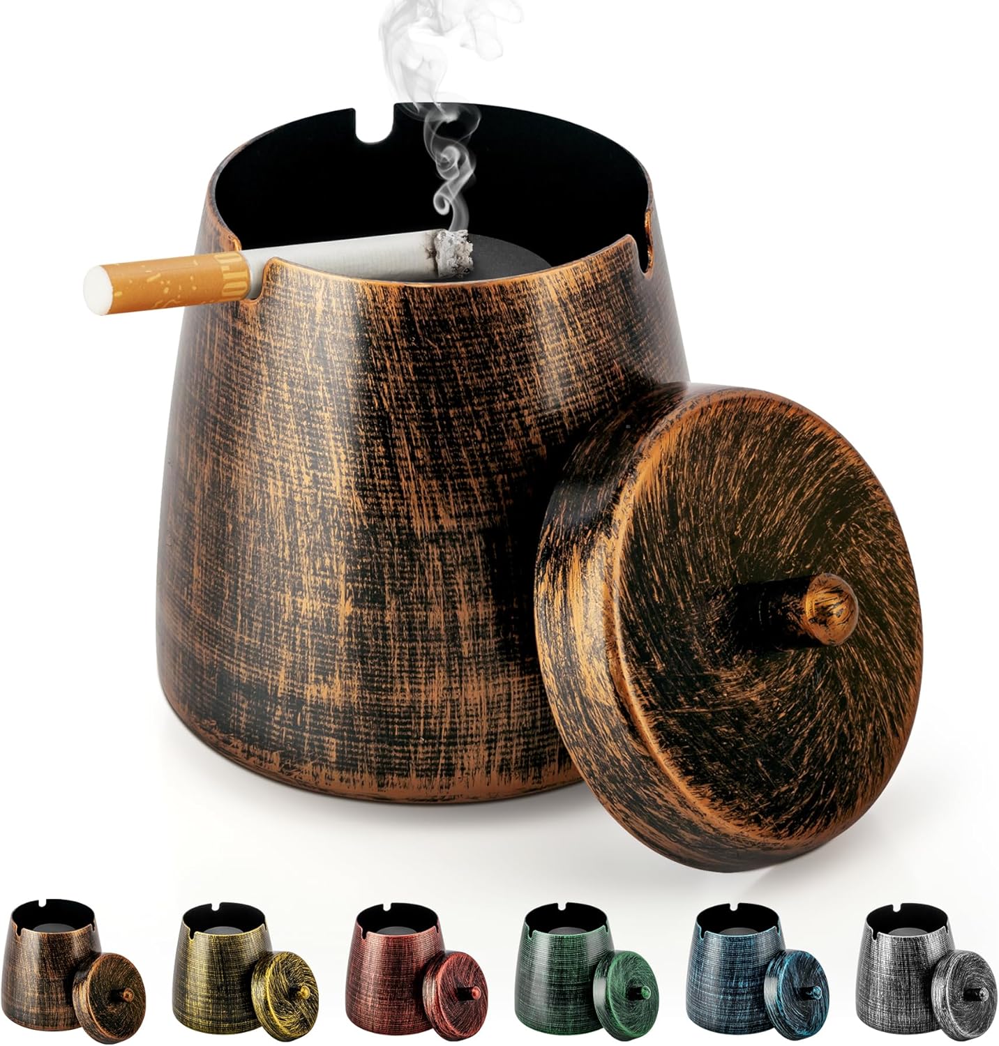 Yiiwinwy Windproof Cigarette Ashtray Outdoor