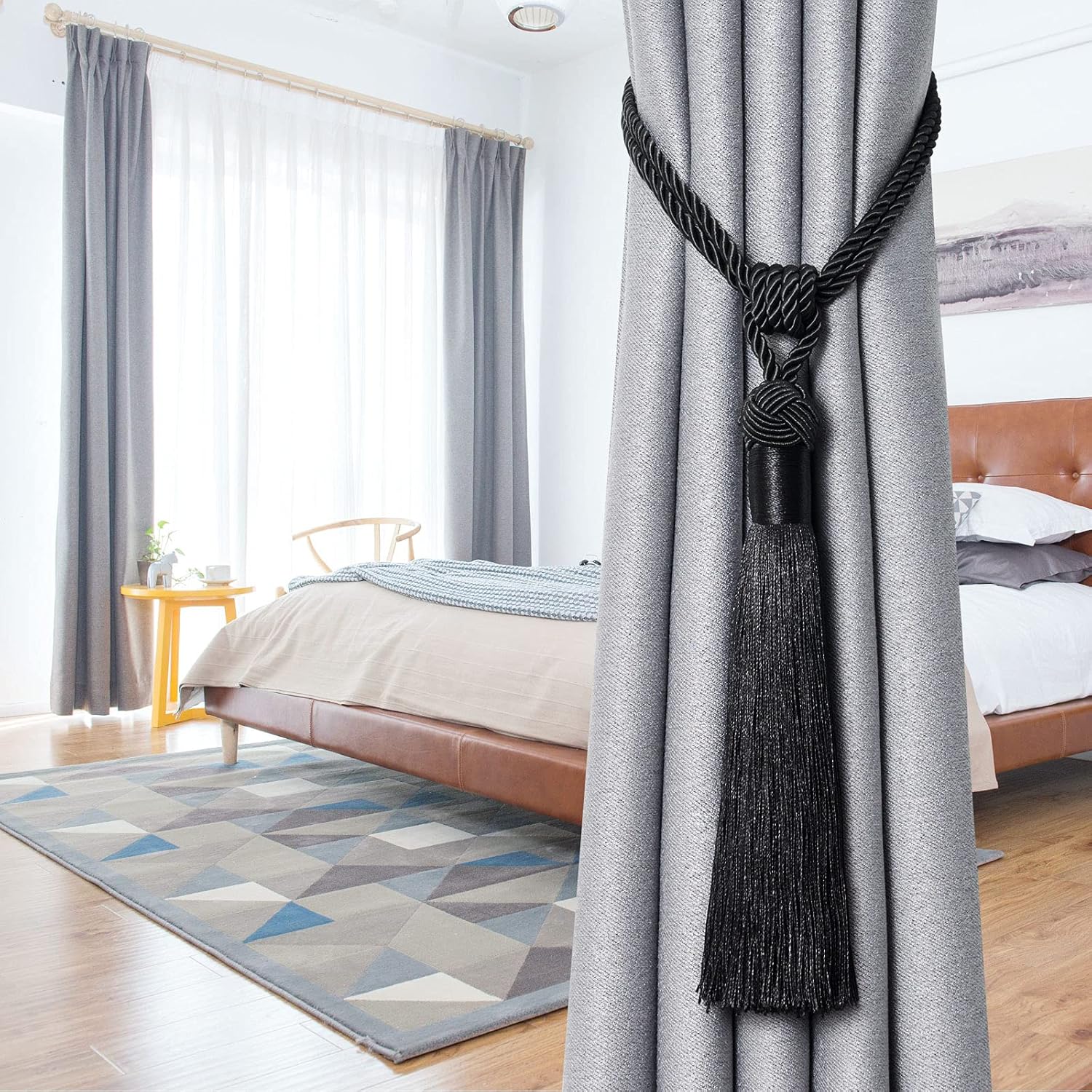 NICEEC 4 Pack Decorative Curtain Holdbacks