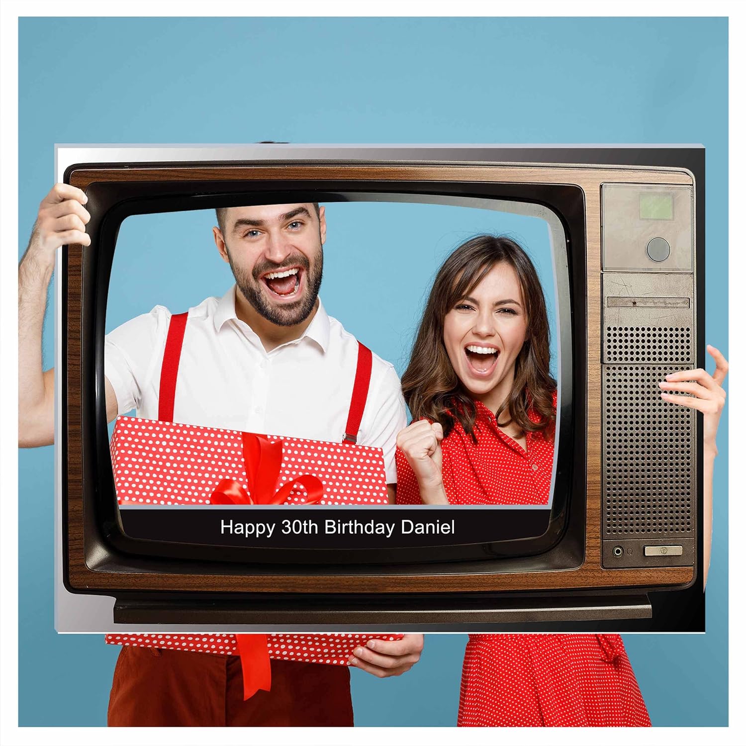 Custom Retro TV Set Photo Booth Prop for Parties