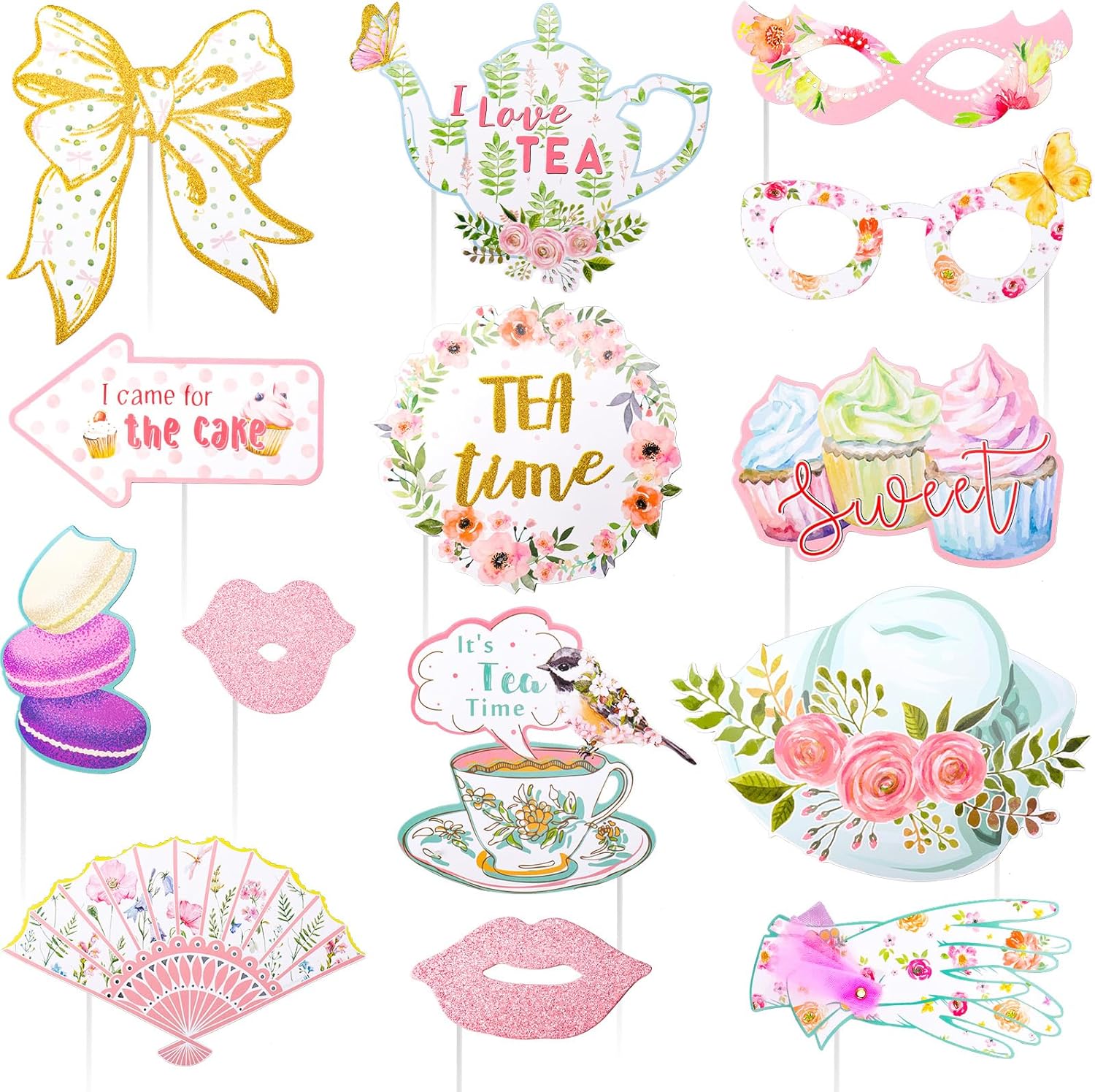 Mity Rain 14 Pcs Tea Party Decorations
