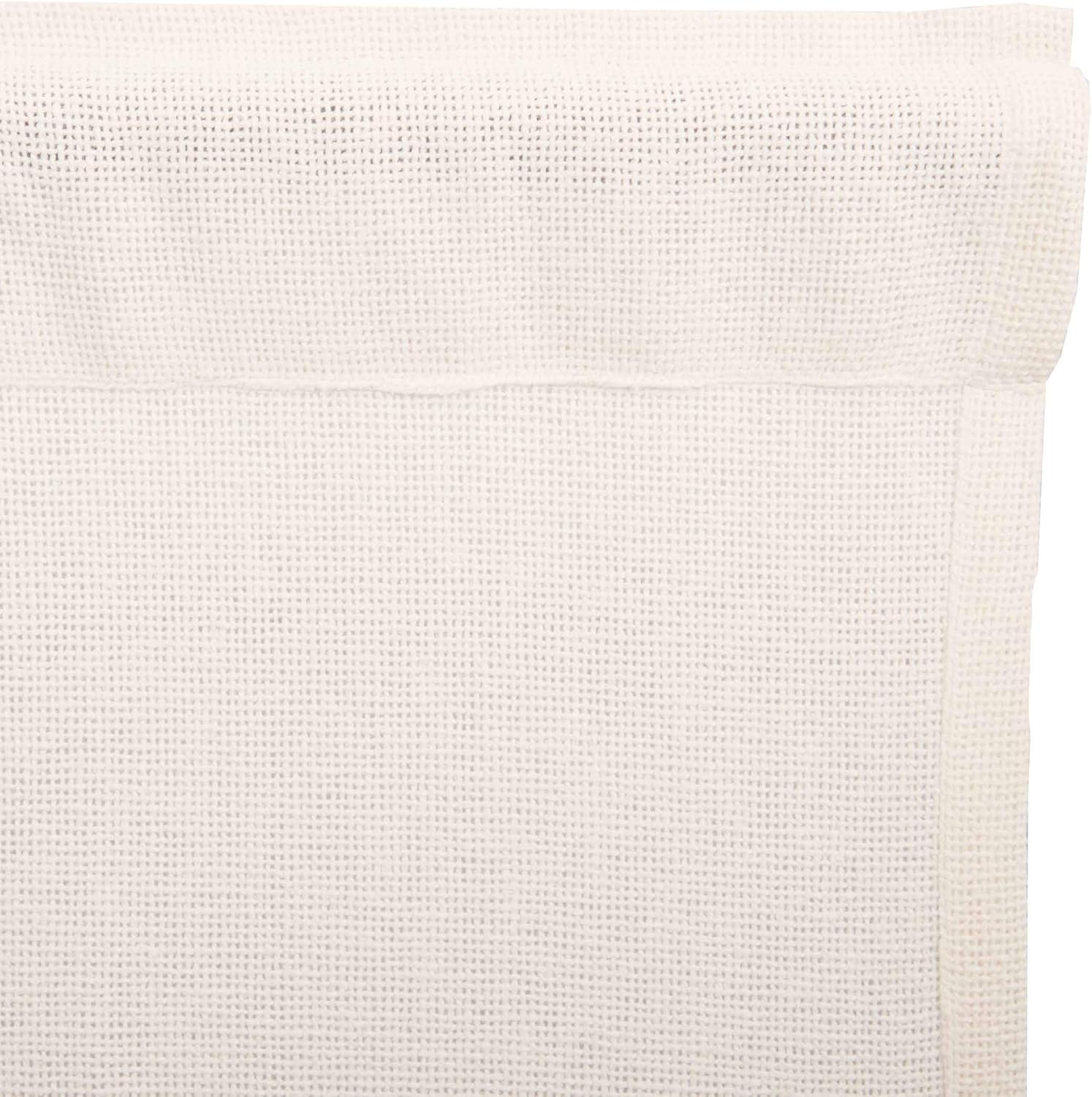 VHC Brands Burlap Antique White Farmhouse Curtains Set of 2